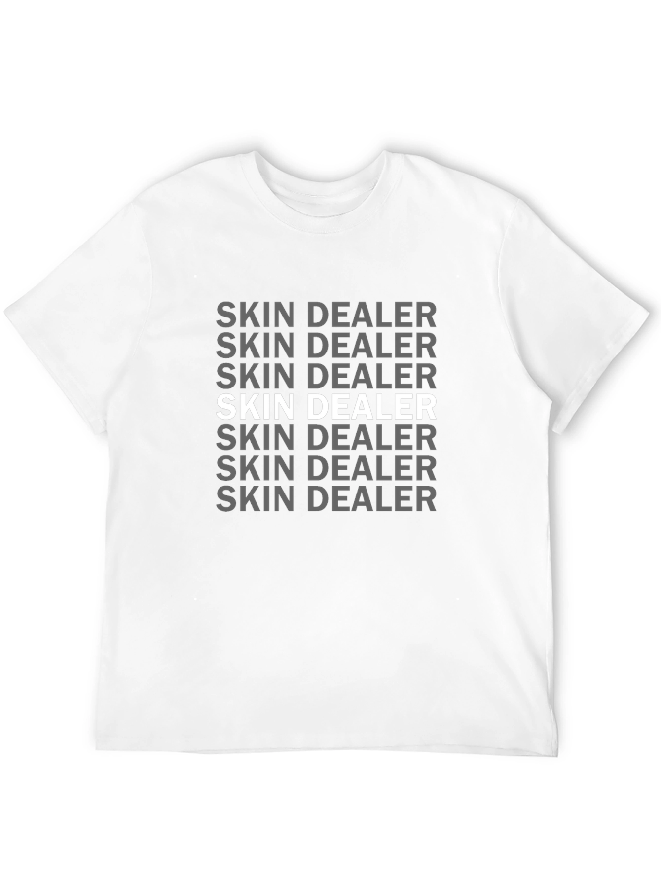 Skin Dealer Graphic Print Black T-Shirt