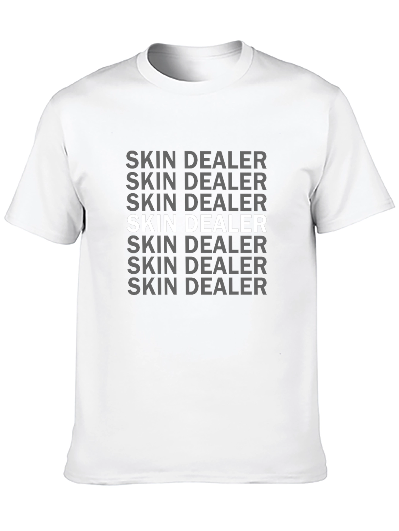 Skin Dealer Graphic Print Black T-Shirt