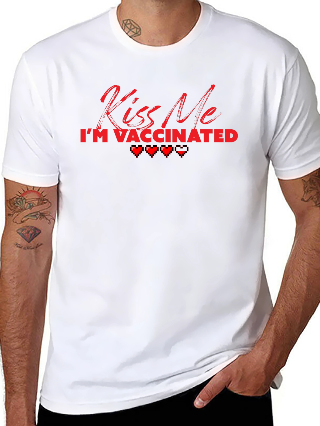 Kiss Me Im Vaccinated T-Shirt