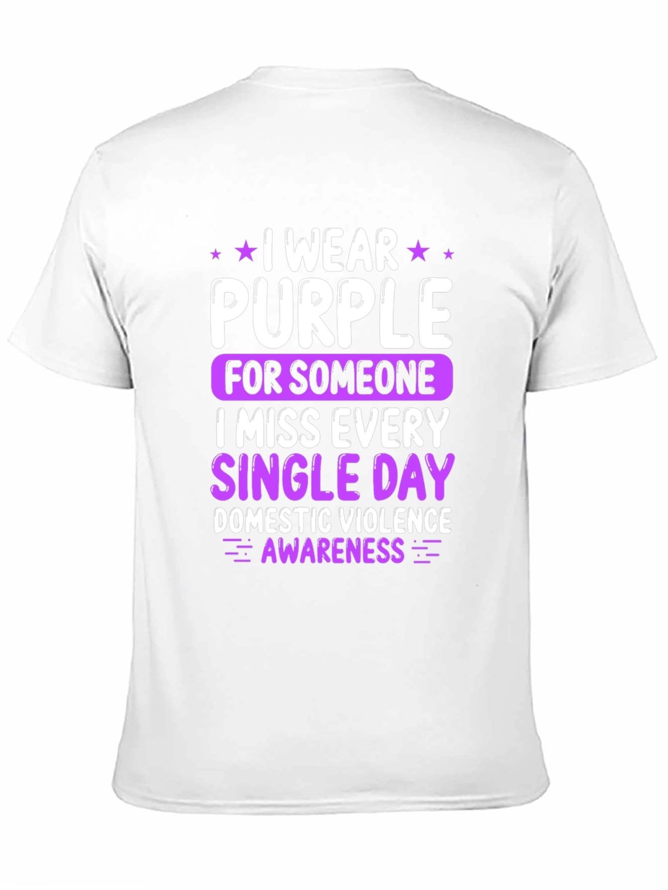 Purple Awareness T-Shirt - Domestic Violence Support