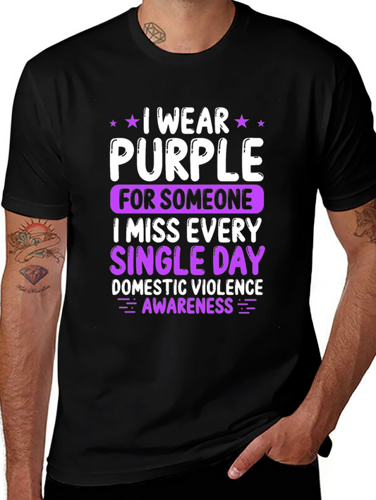 Purple Awareness T-Shirt - Domestic Violence Support
