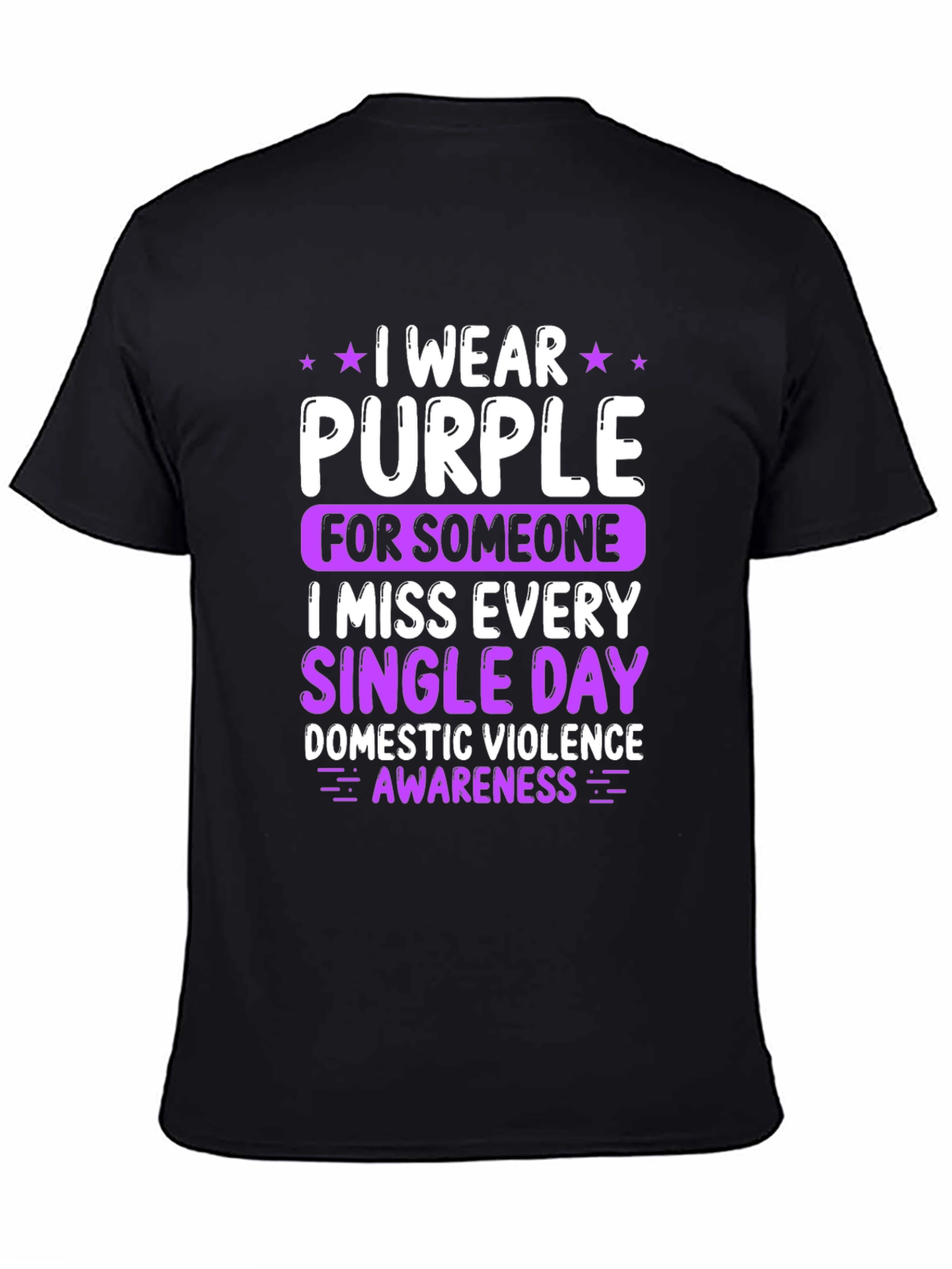 Purple Awareness T-Shirt - Domestic Violence Support