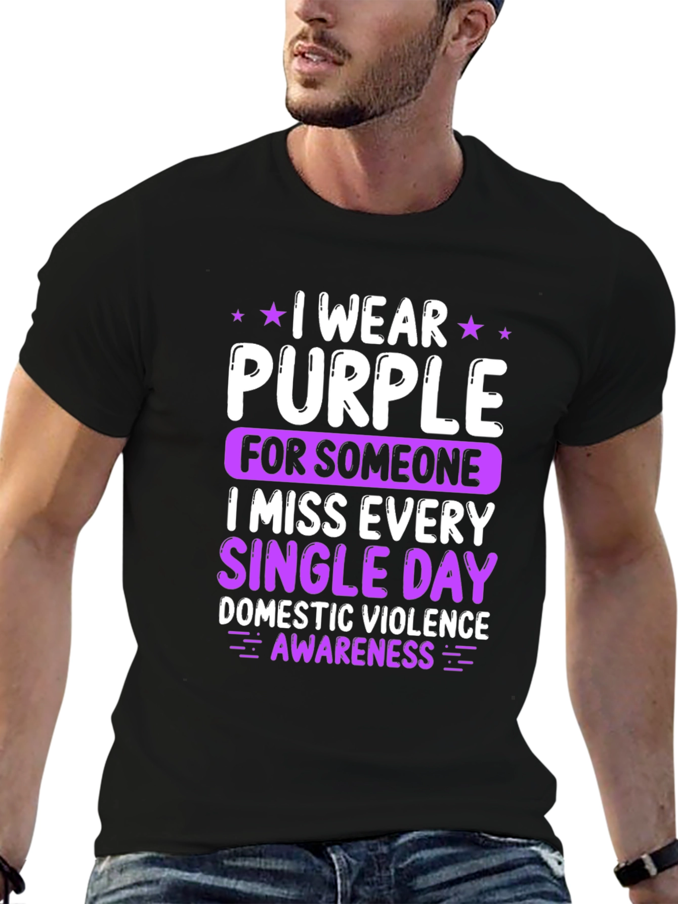 Purple Awareness T-Shirt - Domestic Violence Support