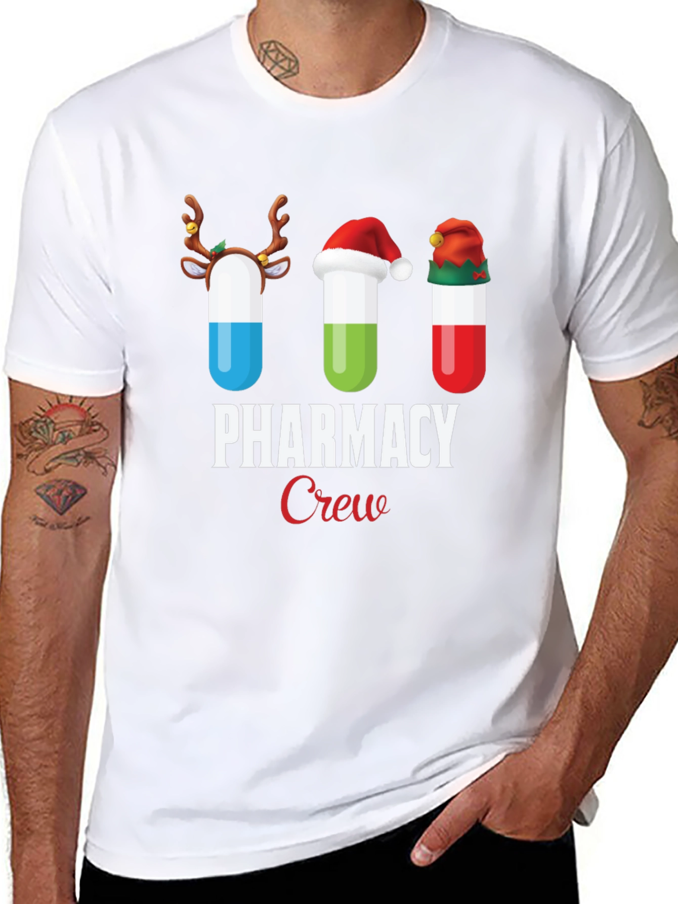 Pharmacy Crew Christmas T-Shirt
