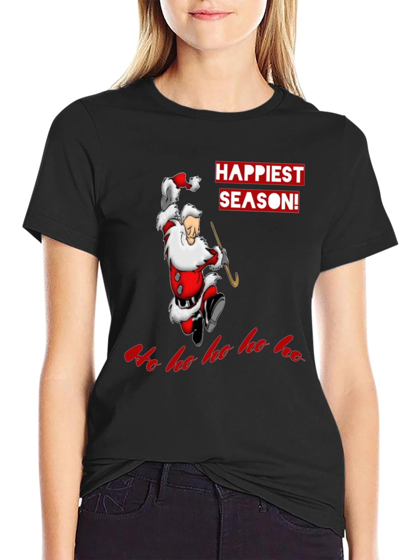 Happiest Season Santa Graphic T-Shirt