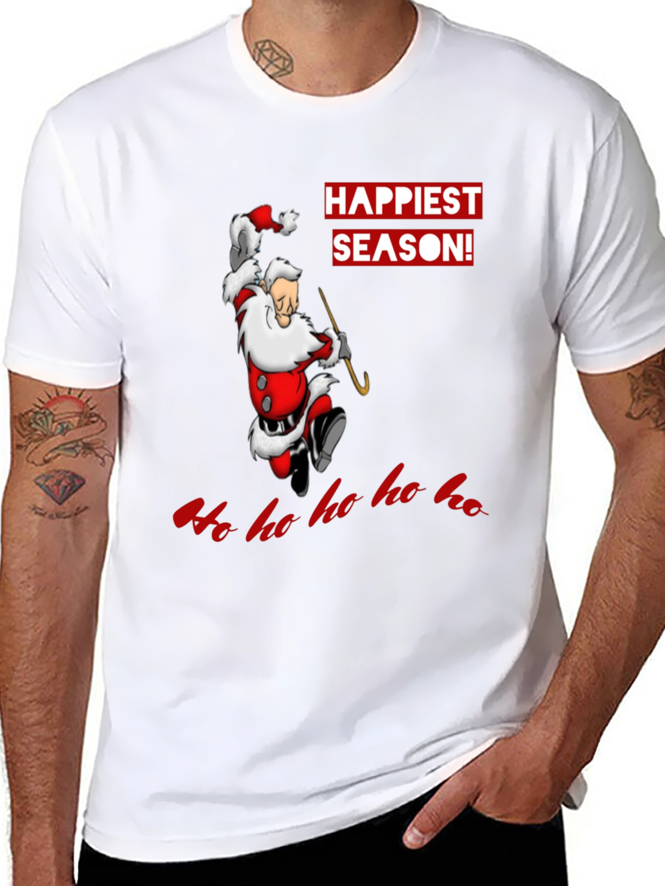 Happiest Season Santa Graphic T-Shirt