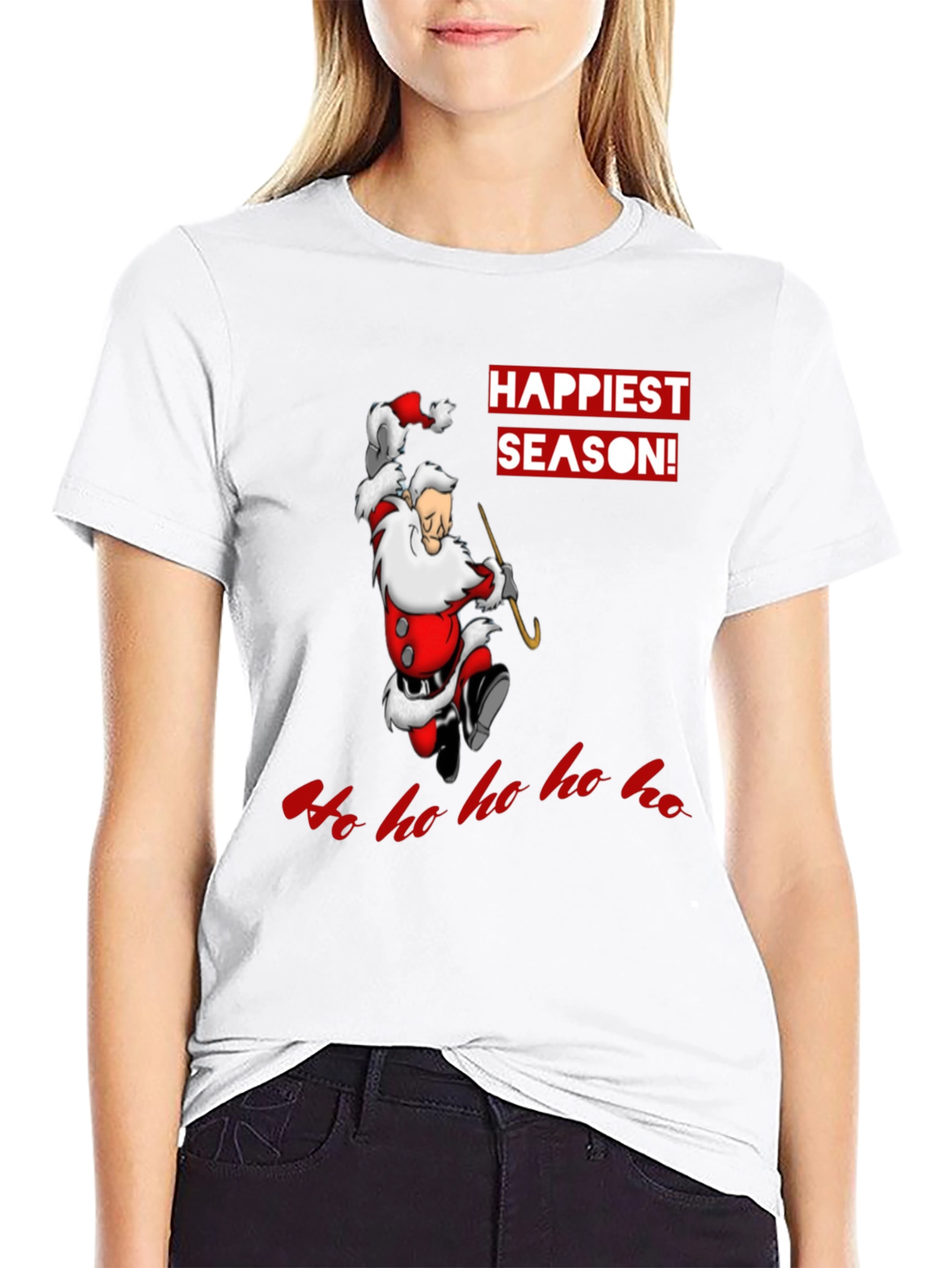 Happiest Season Santa Graphic T-Shirt