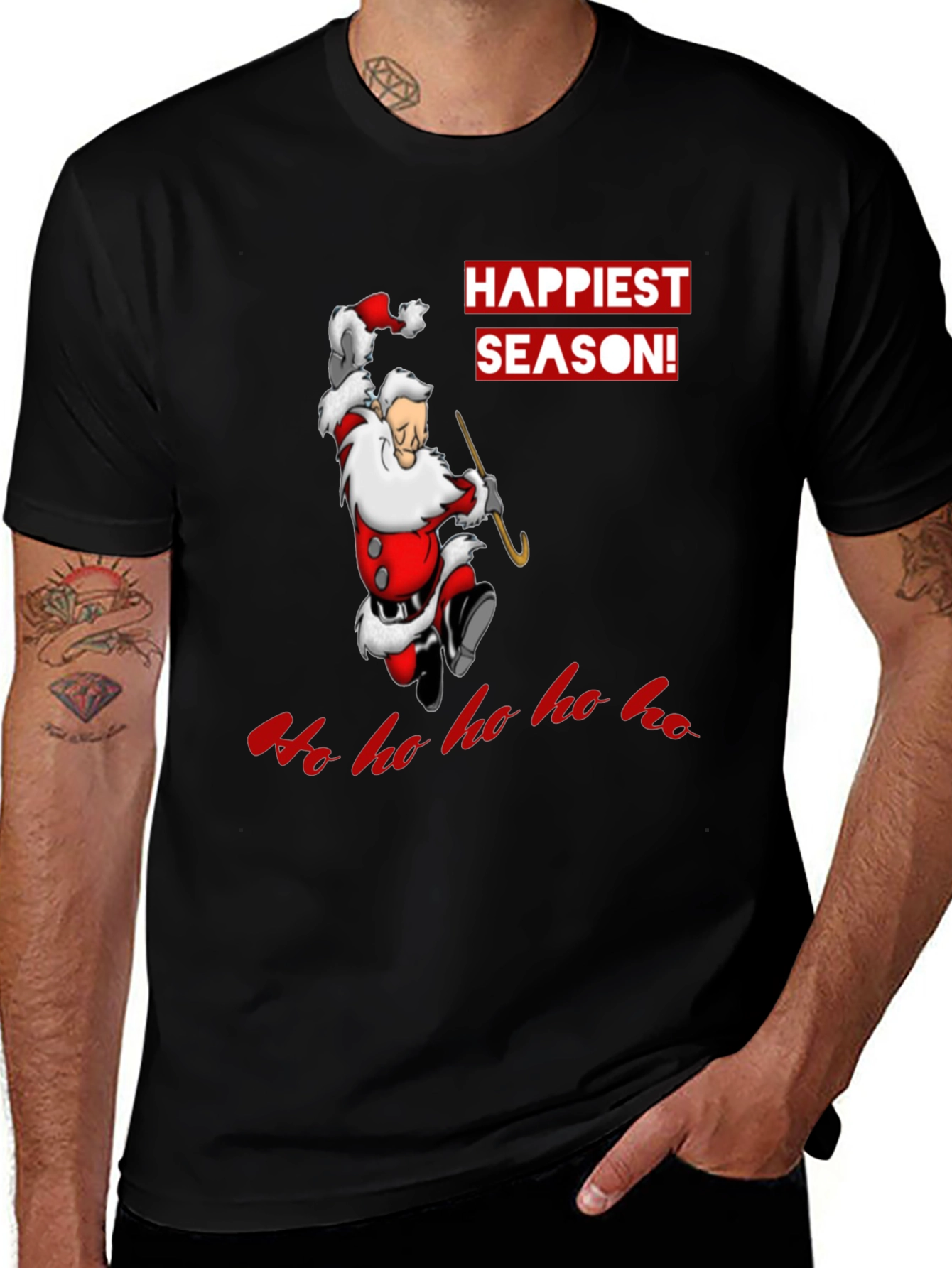 Happiest Season Santa Graphic T-Shirt