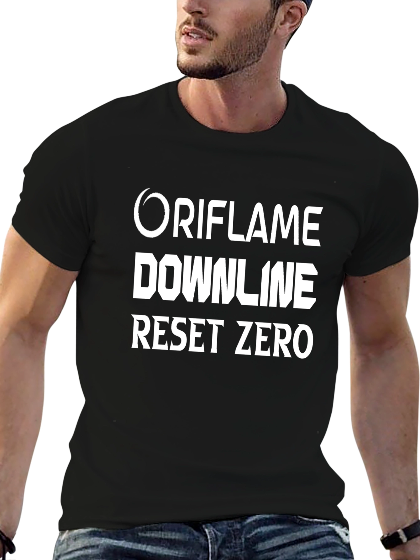 Oriflame Downline Reset Zero Black T-Shirt