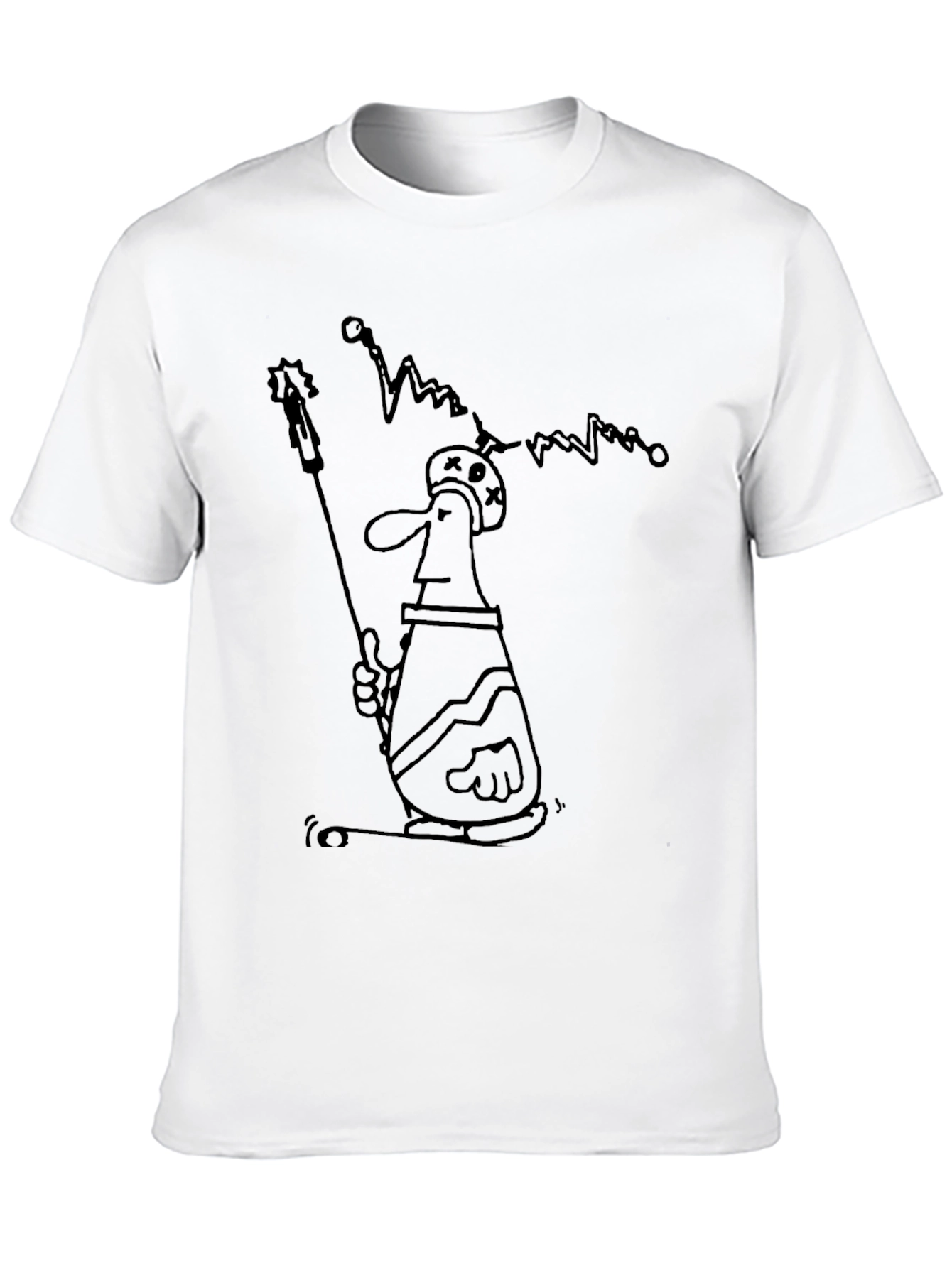 Abstract Character Black T-Shirt