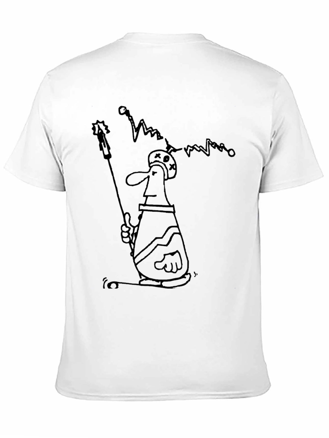 Abstract Character Black T-Shirt