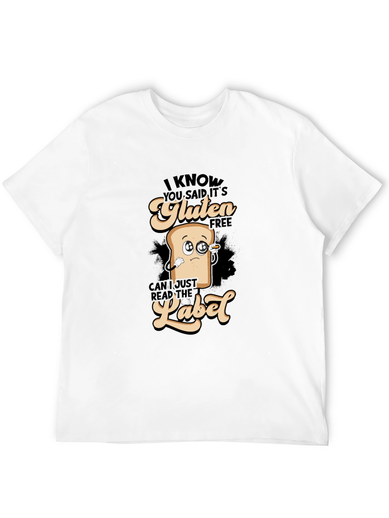 Gluten Free Detective T-Shirt Funny Foodie Shirt