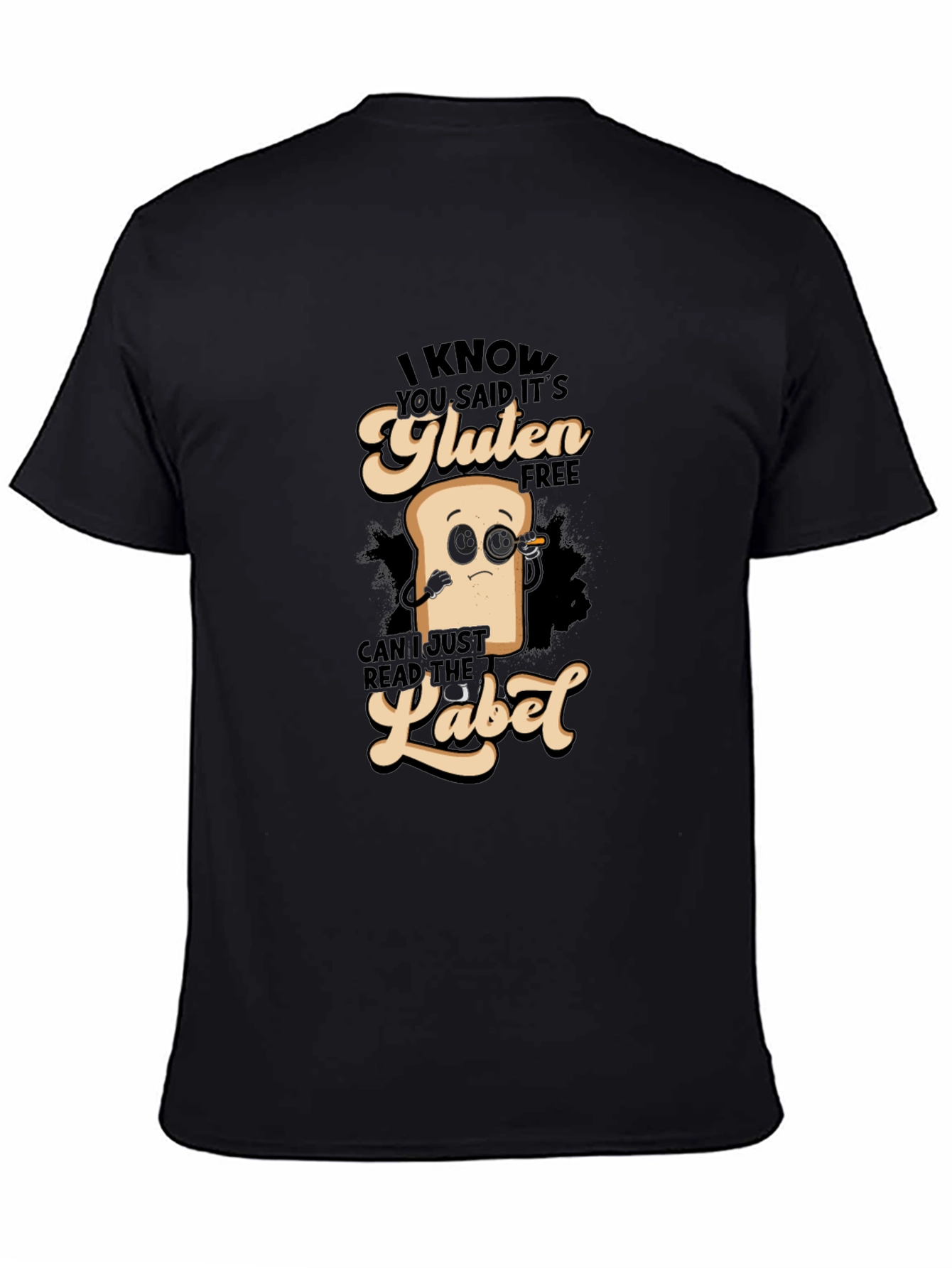 Gluten Free Detective T-Shirt Funny Foodie Shirt
