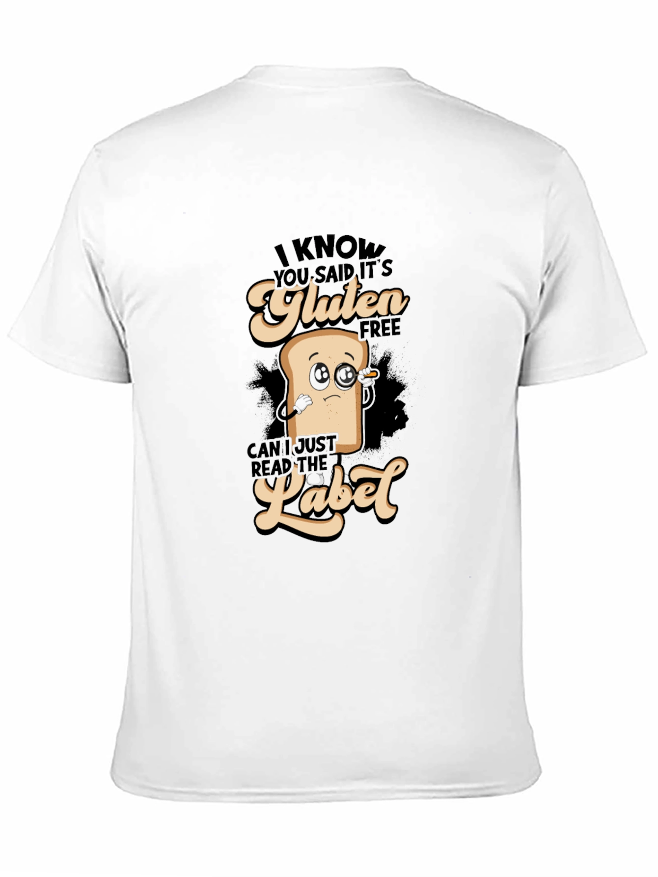 Gluten Free Detective T-Shirt Funny Foodie Shirt