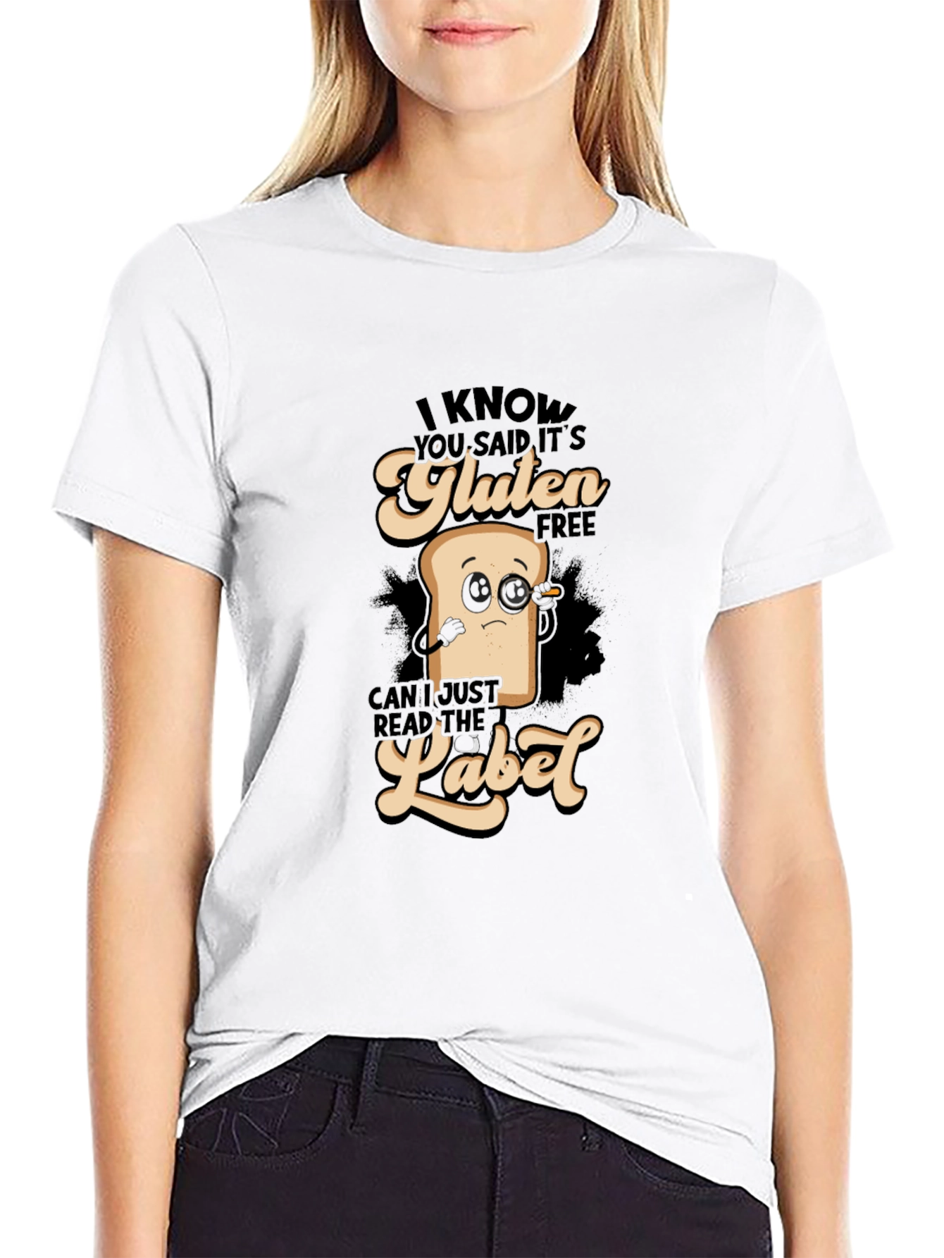 Gluten Free Detective T-Shirt Funny Foodie Shirt