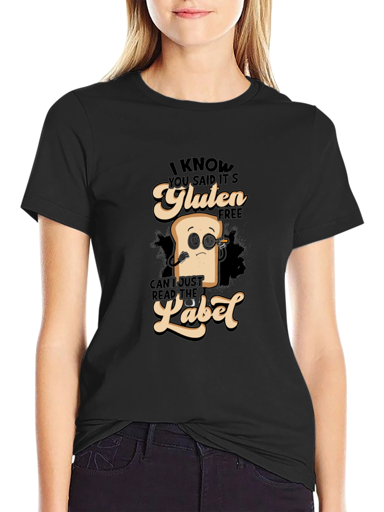 Gluten Free Detective T-Shirt Funny Foodie Shirt