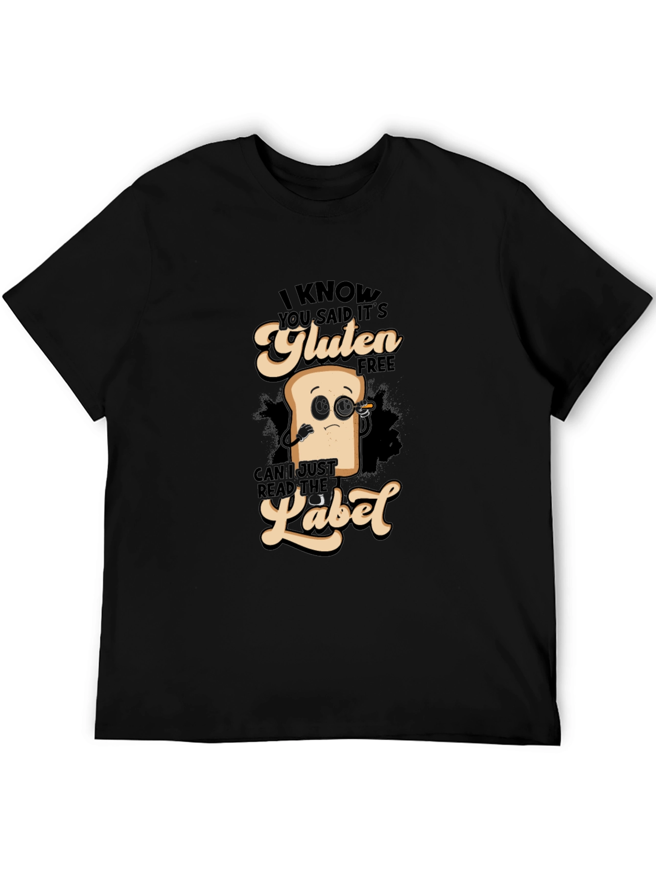 Gluten Free Detective T-Shirt Funny Foodie Shirt