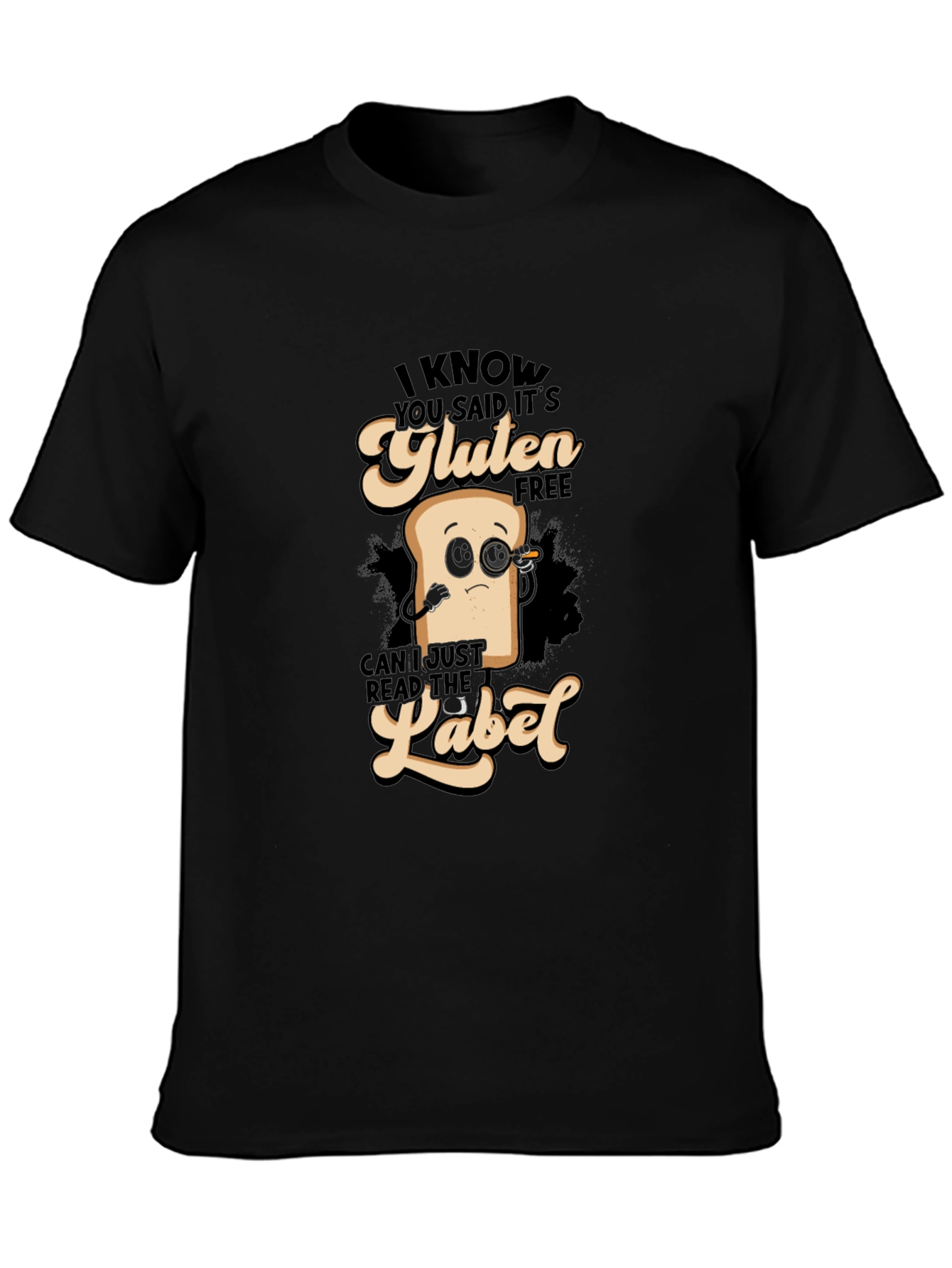 Gluten Free Detective T-Shirt Funny Foodie Shirt