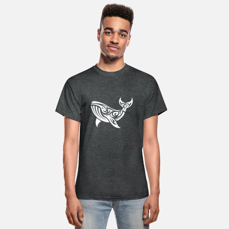 Tribal Tattoo Style Whale Swimming Sea Creature