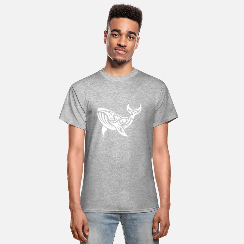 Tribal Tattoo Style Whale Swimming Sea Creature