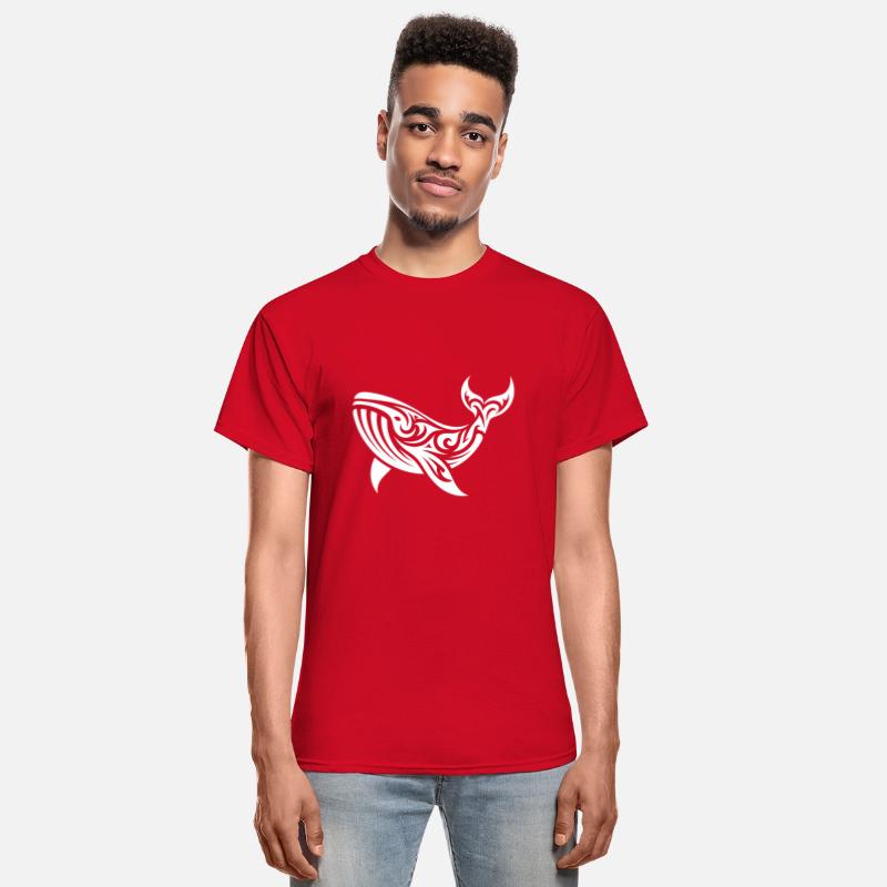 Tribal Tattoo Style Whale Swimming Sea Creature