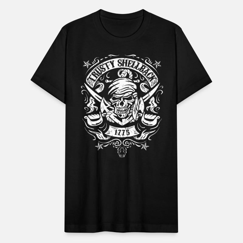 Trusty Shellback Skull and Swords Equator Crossing