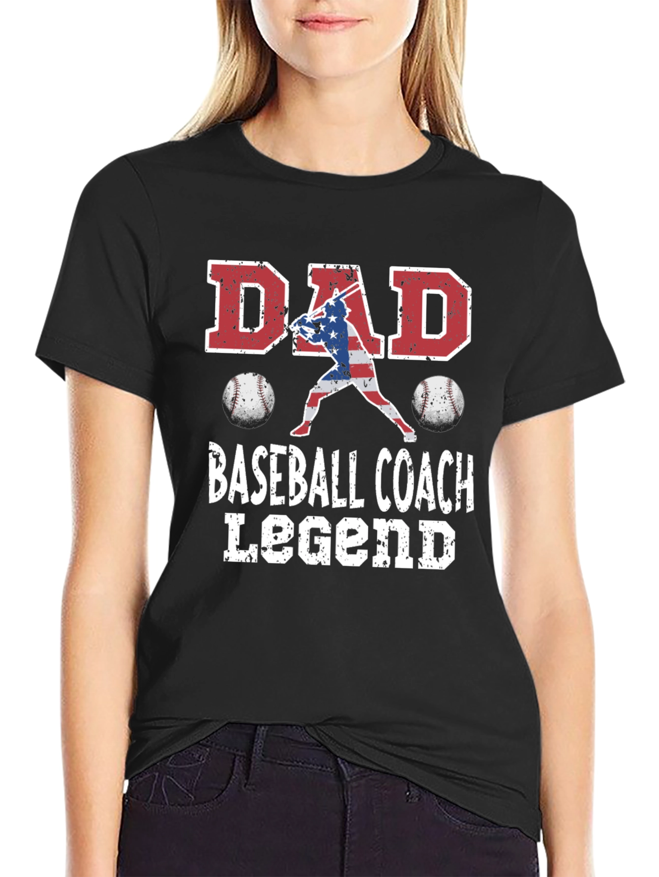 Dad Baseball Coach Legend T-Shirt