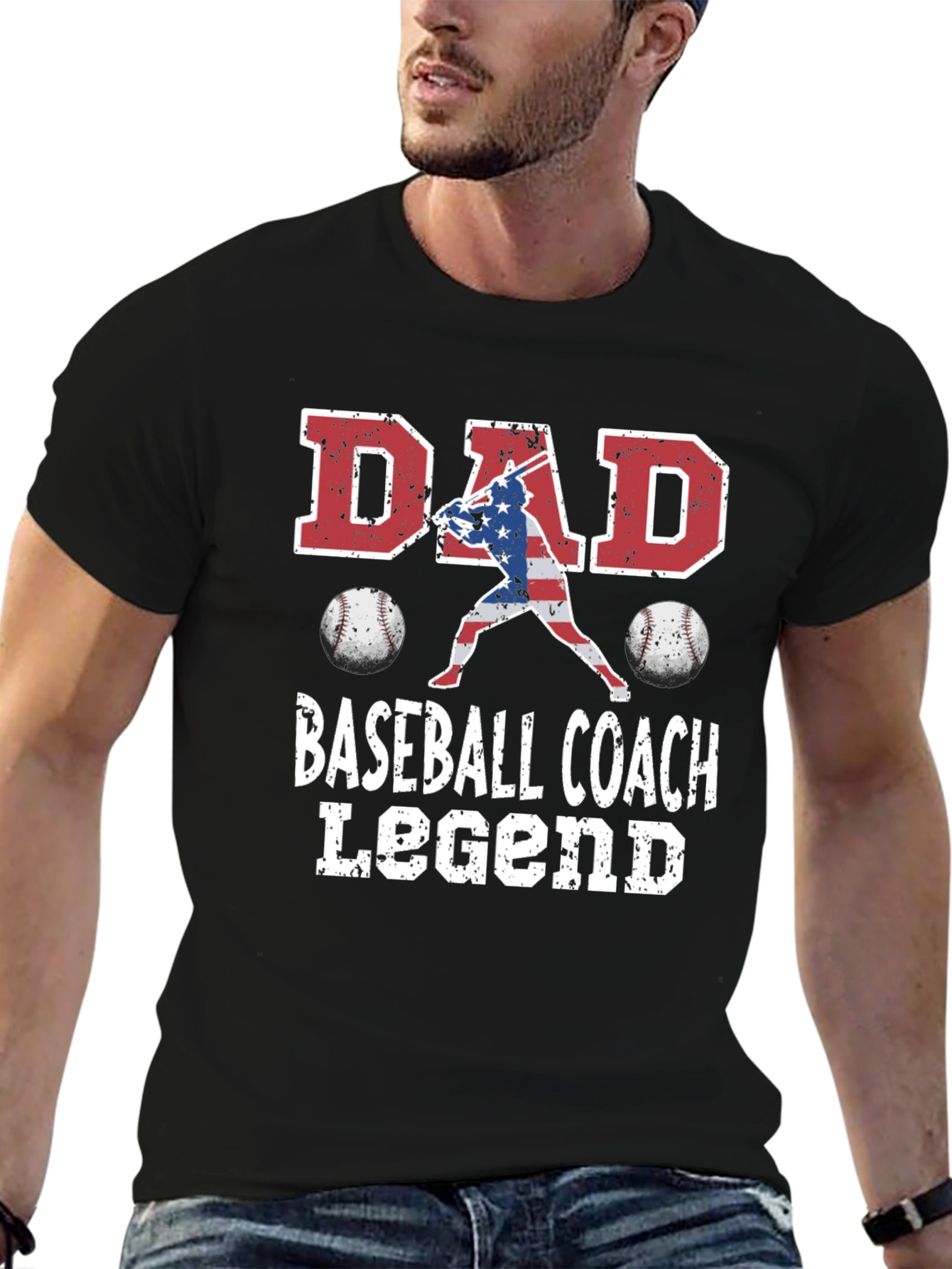 Dad Baseball Coach Legend T-Shirt