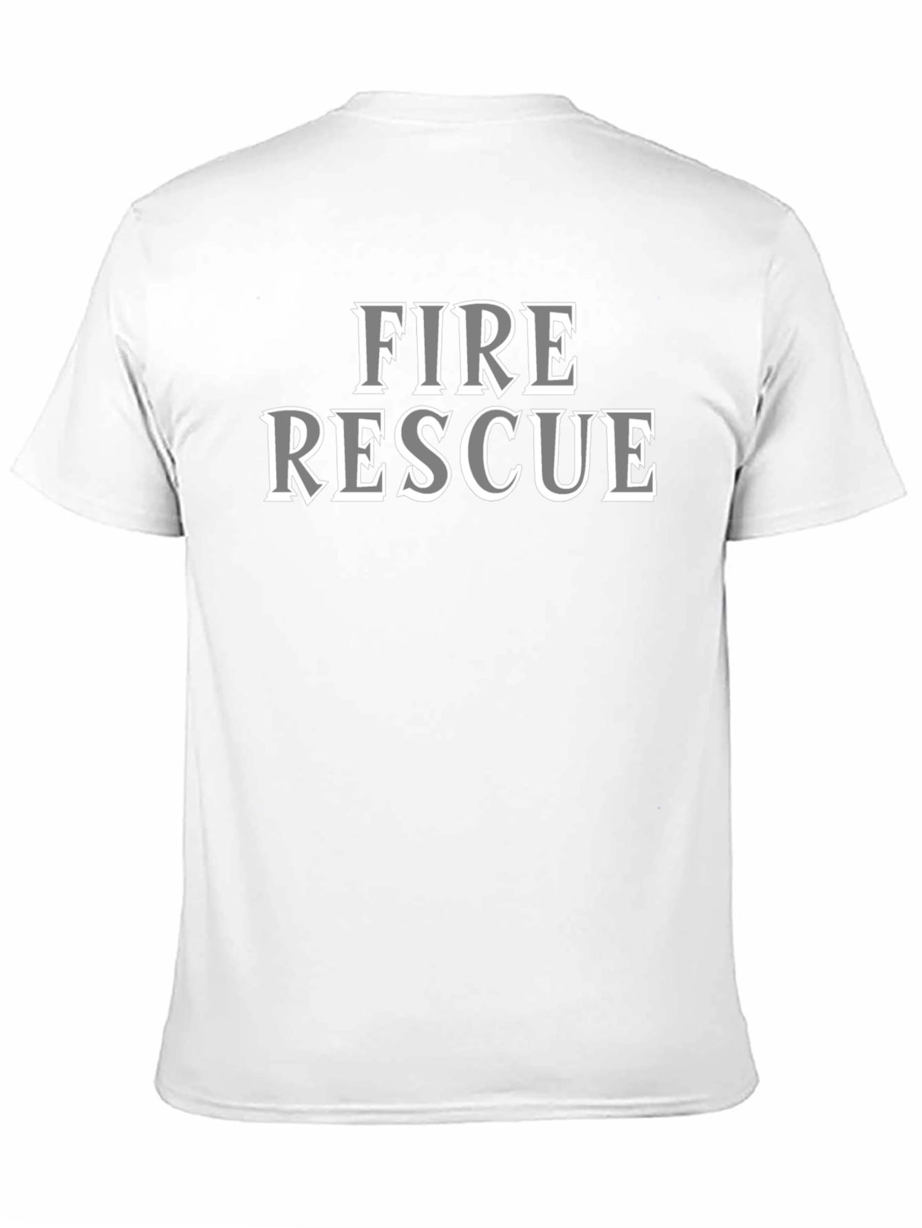 Fire Rescue T-Shirt - Black Graphic Tee