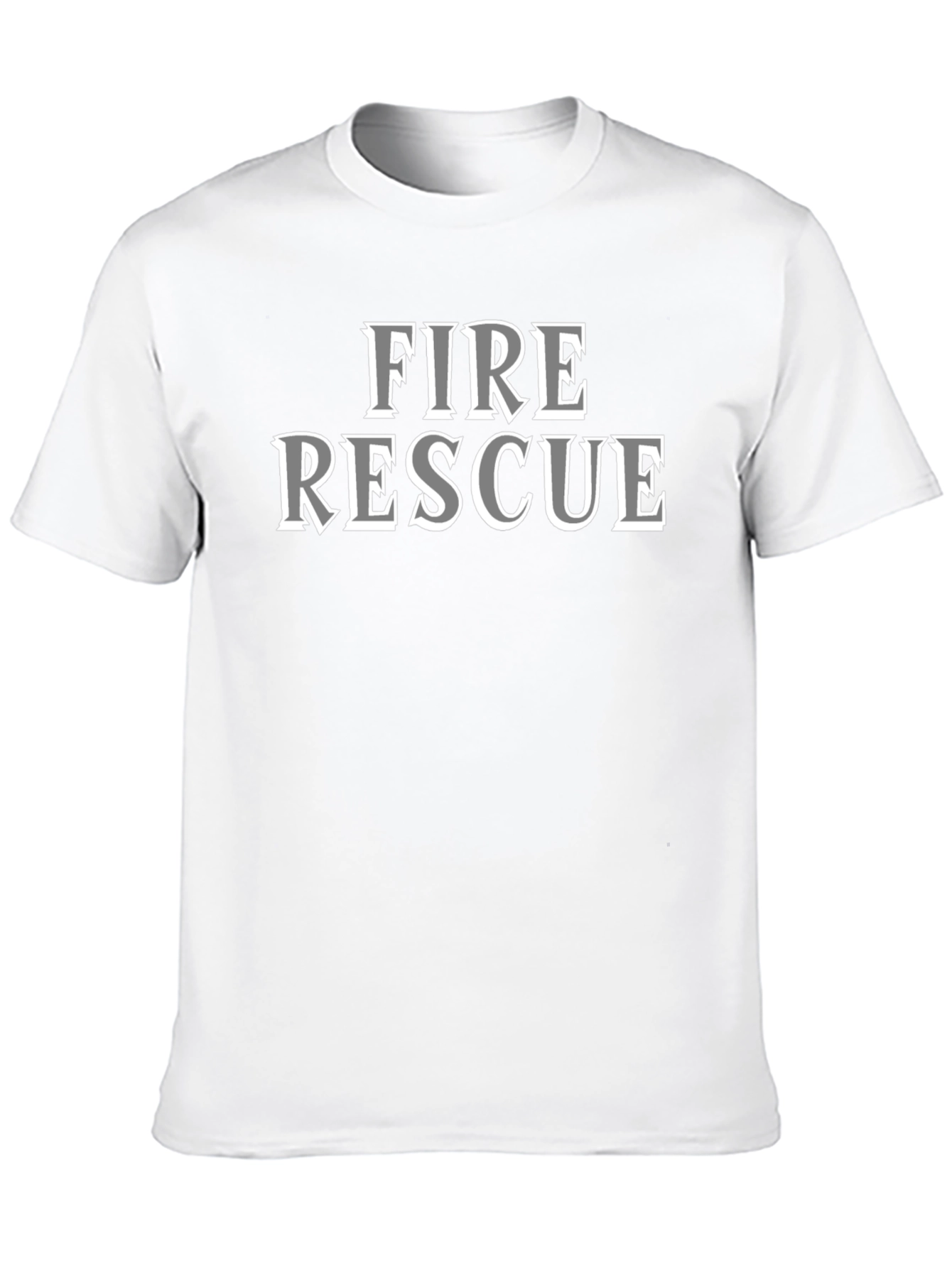 Fire Rescue T-Shirt - Black Graphic Tee