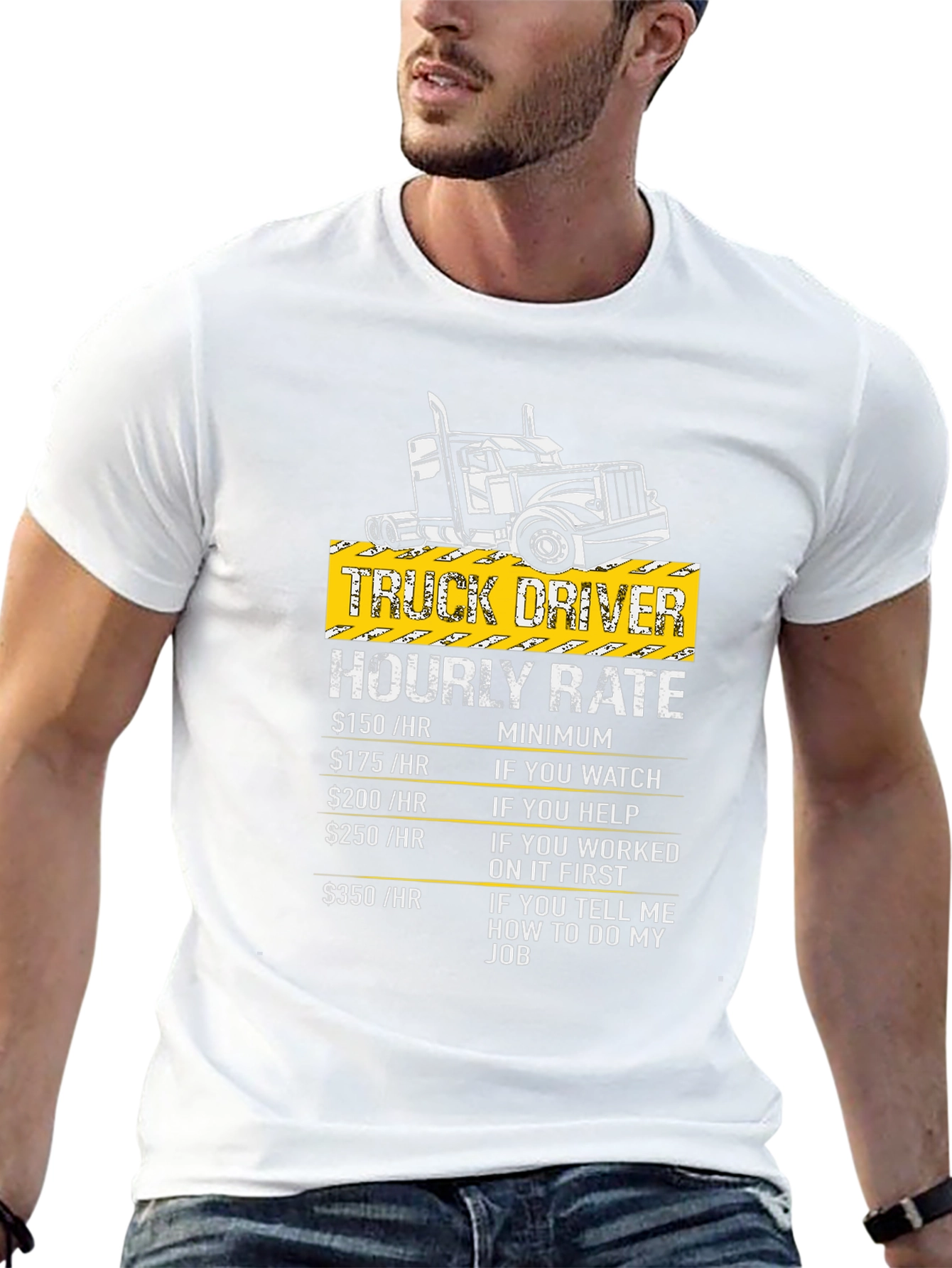 Truck Driver Hourly Rate Graphic T-Shirt
