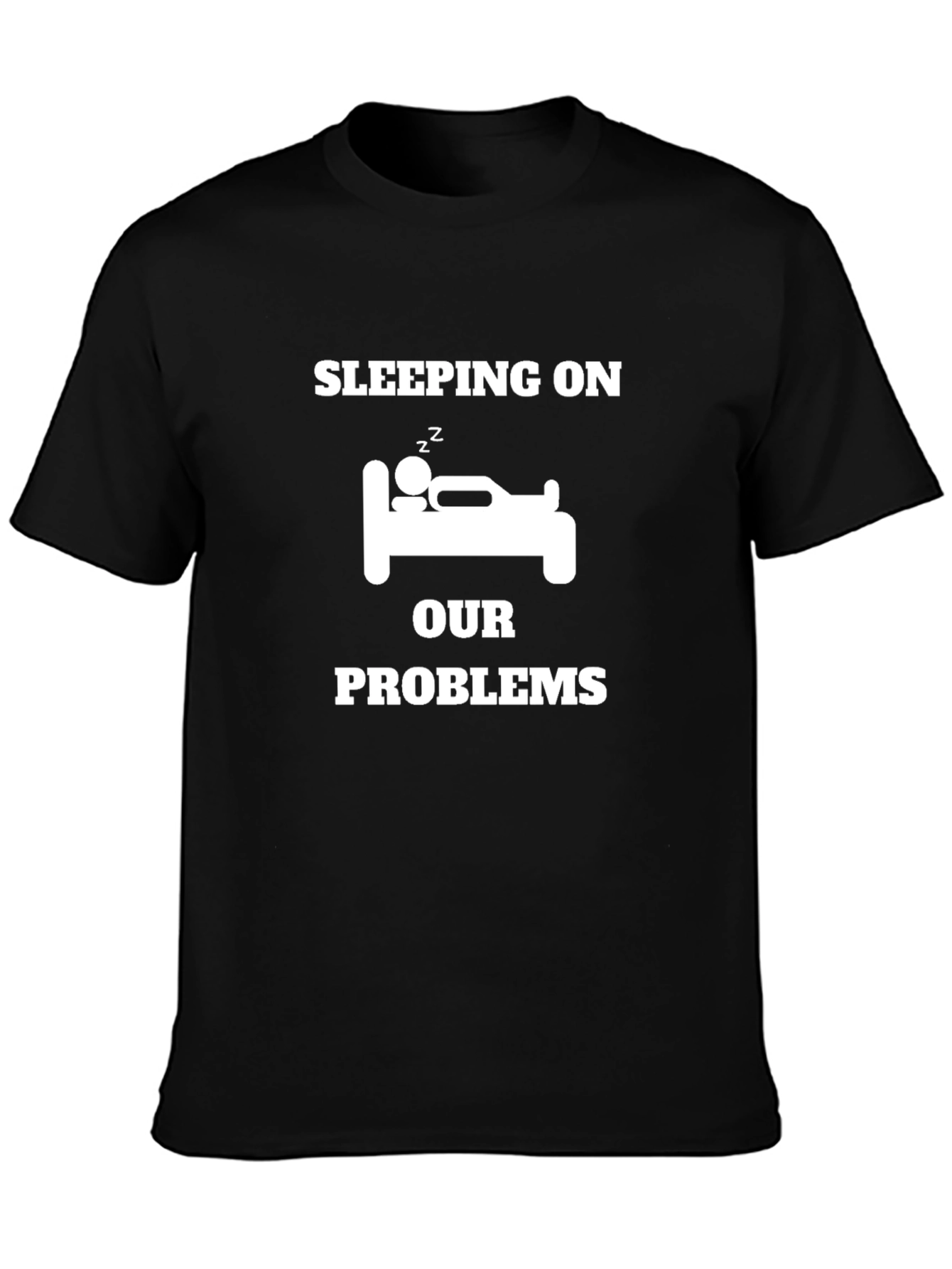 Sleeping on Our Problems Graphic Tee - Black
