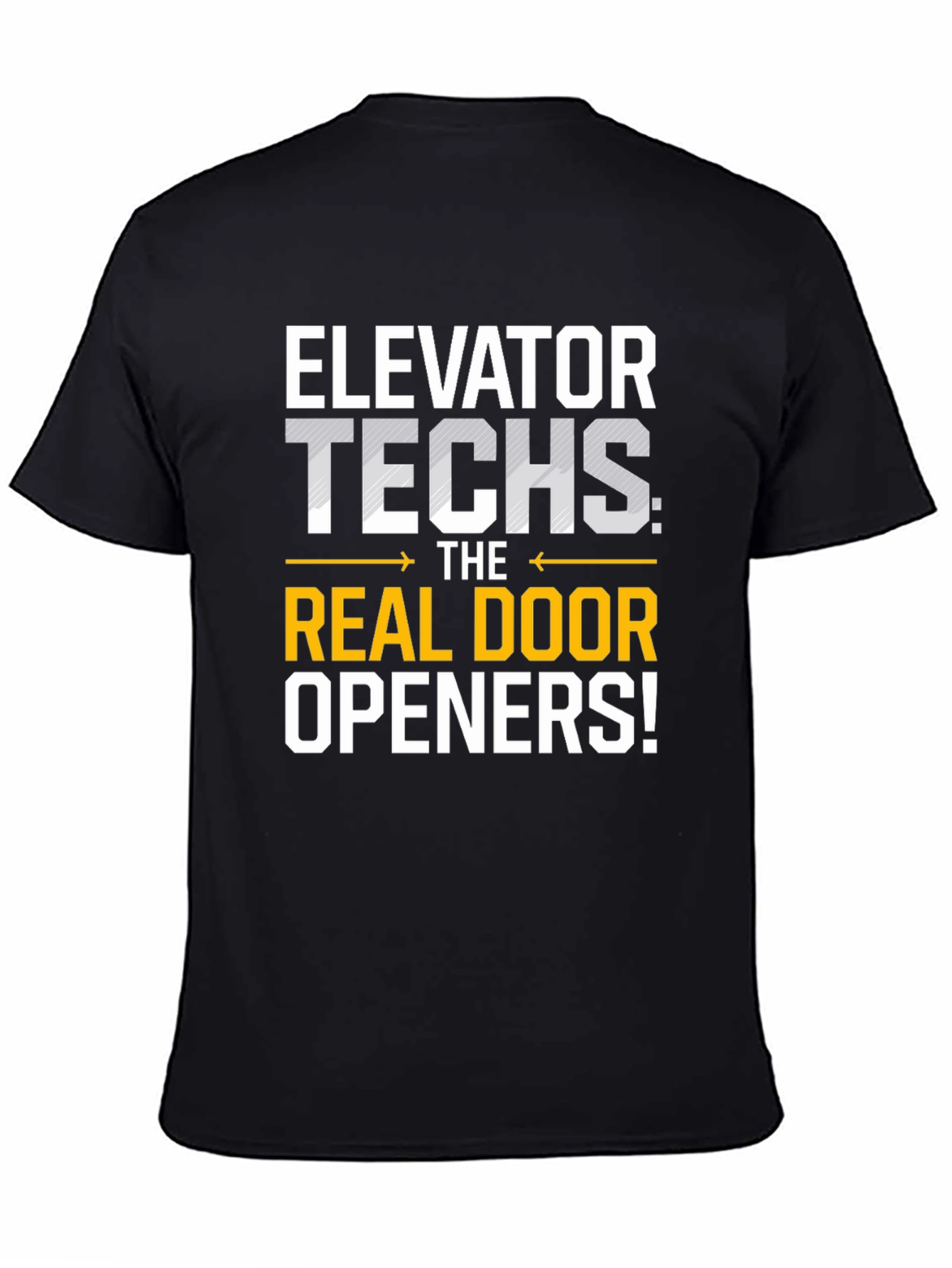 Elevator Techs Real Door Openers Graphic T-Shirt