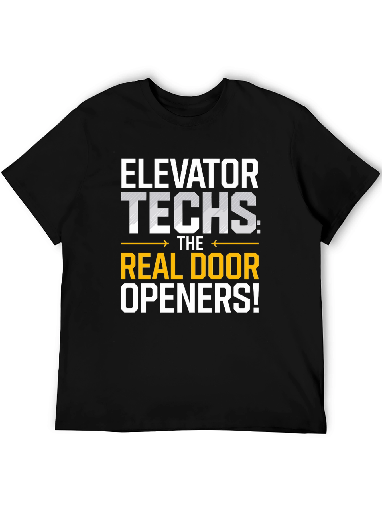 Elevator Techs Real Door Openers Graphic T-Shirt