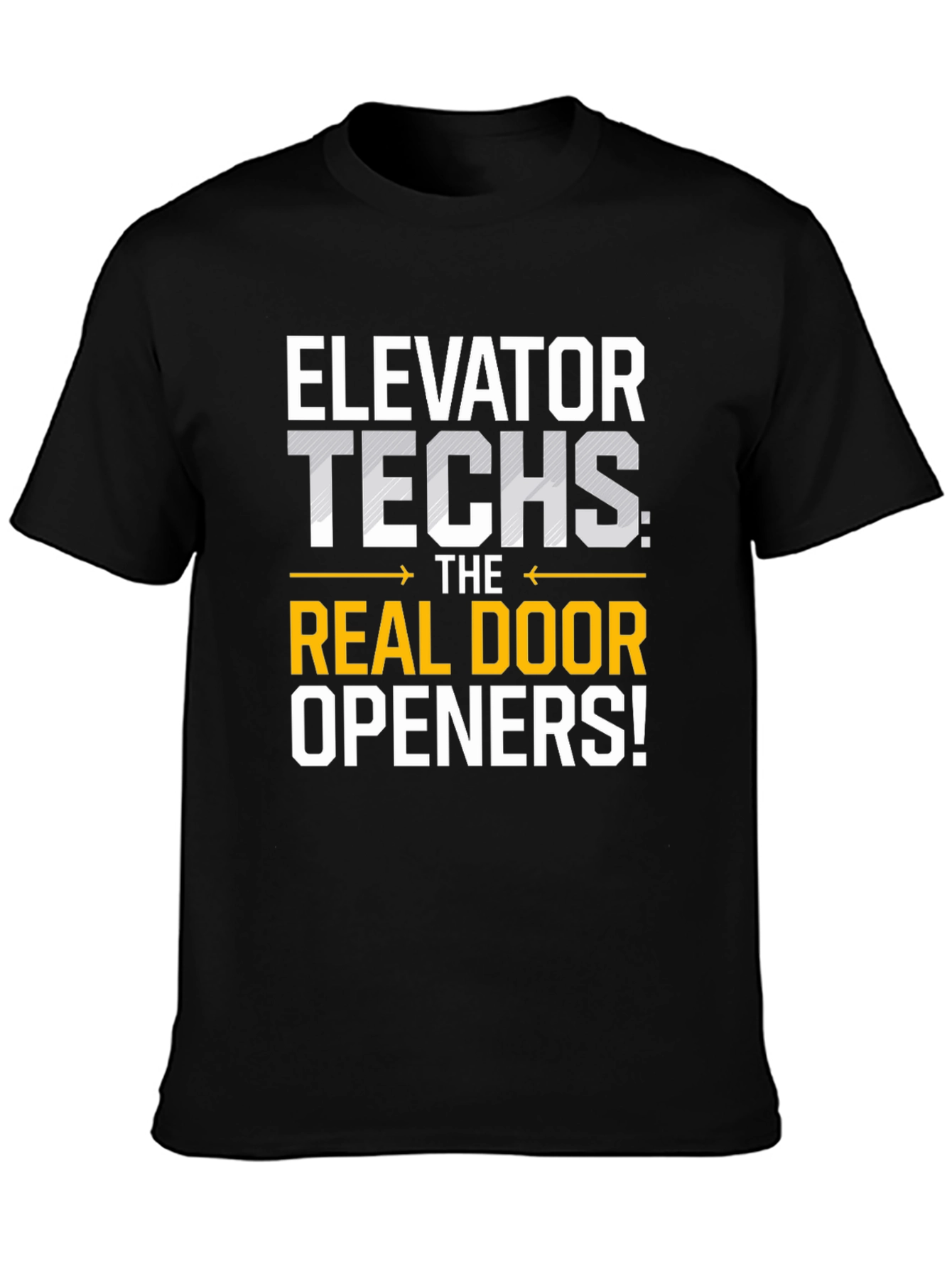Elevator Techs Real Door Openers Graphic T-Shirt