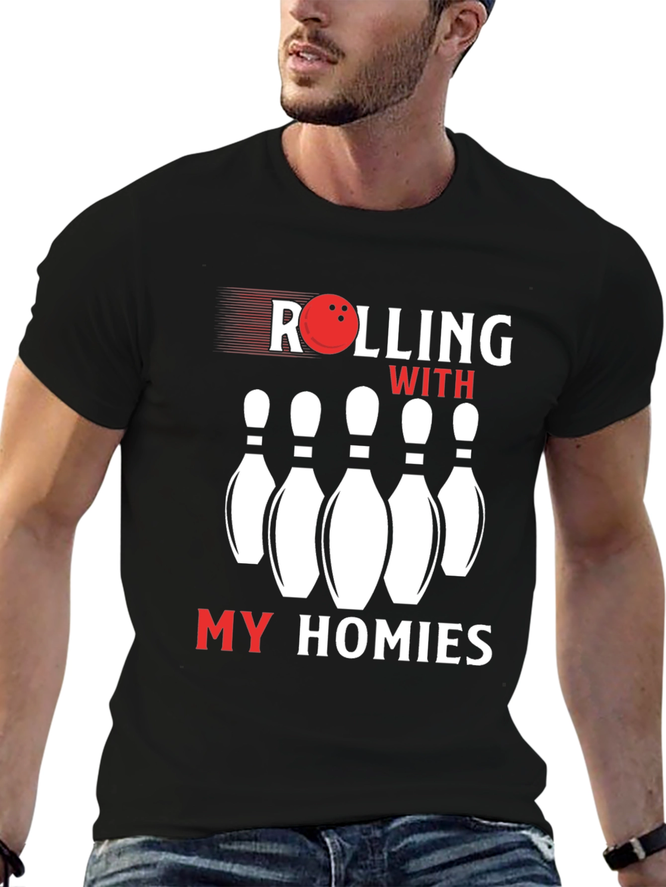 Rolling With My Homies Bowling T-Shirt