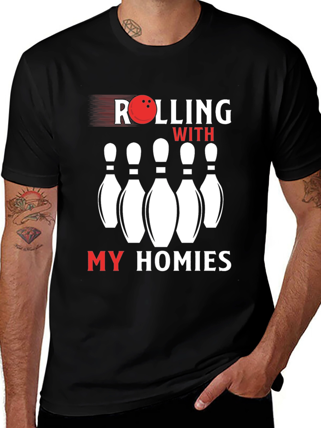 Rolling With My Homies Bowling T-Shirt