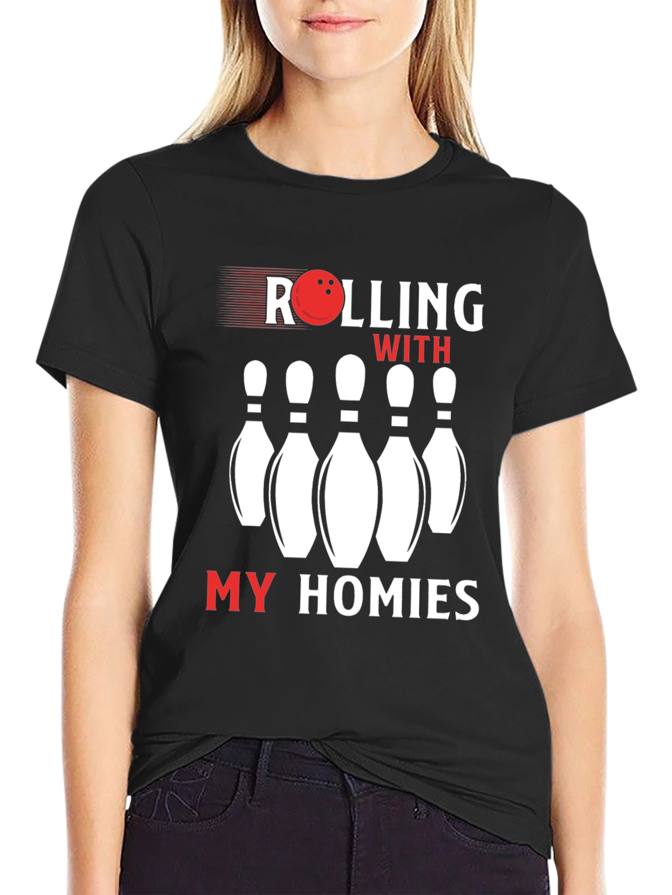 Rolling With My Homies Bowling T-Shirt