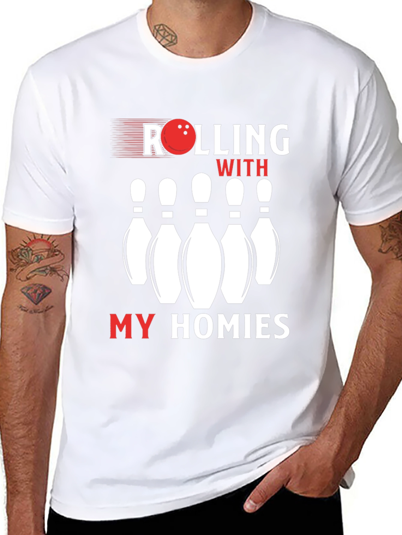 Rolling With My Homies Bowling T-Shirt