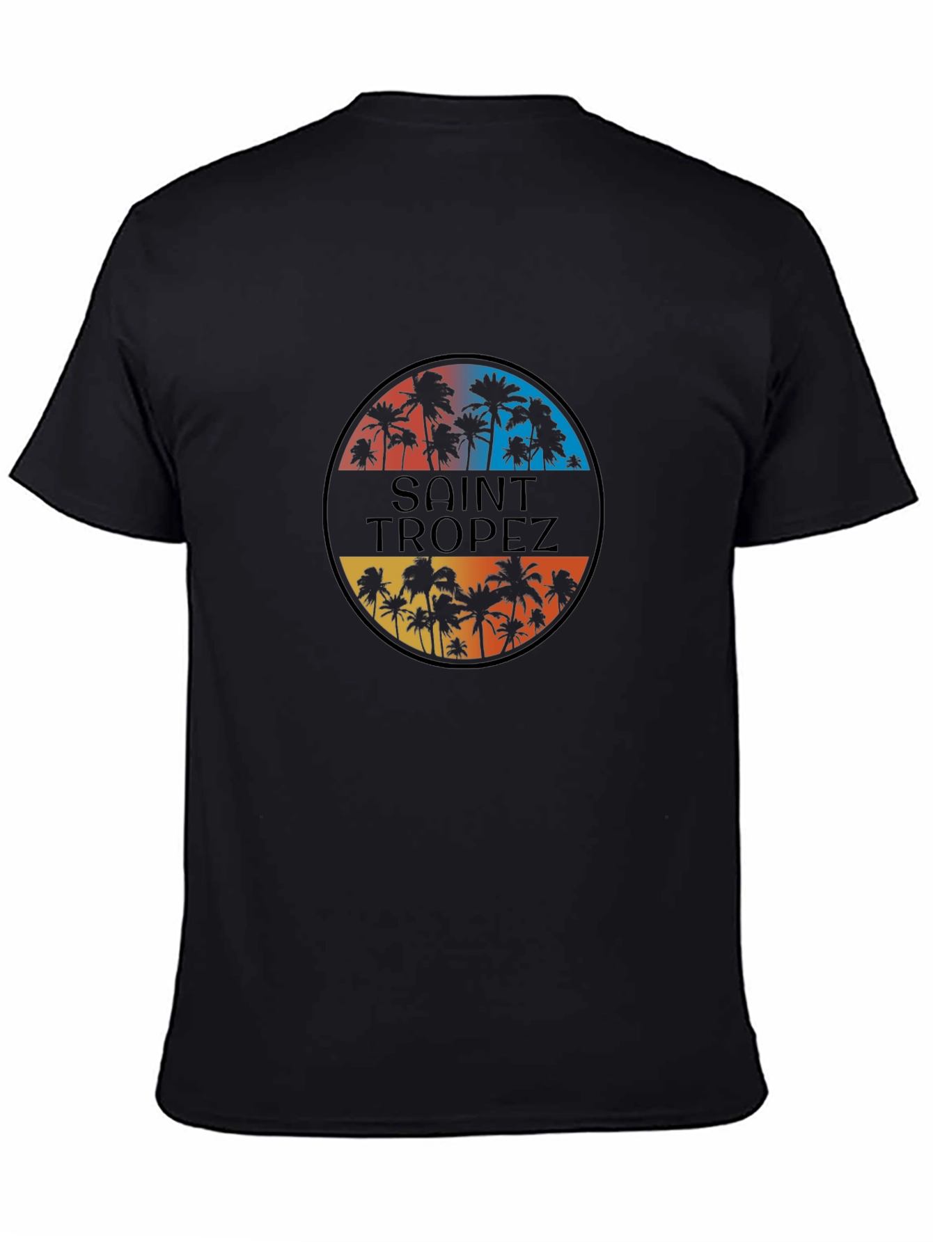 Saint Tropez Palm Tee - Retro Style