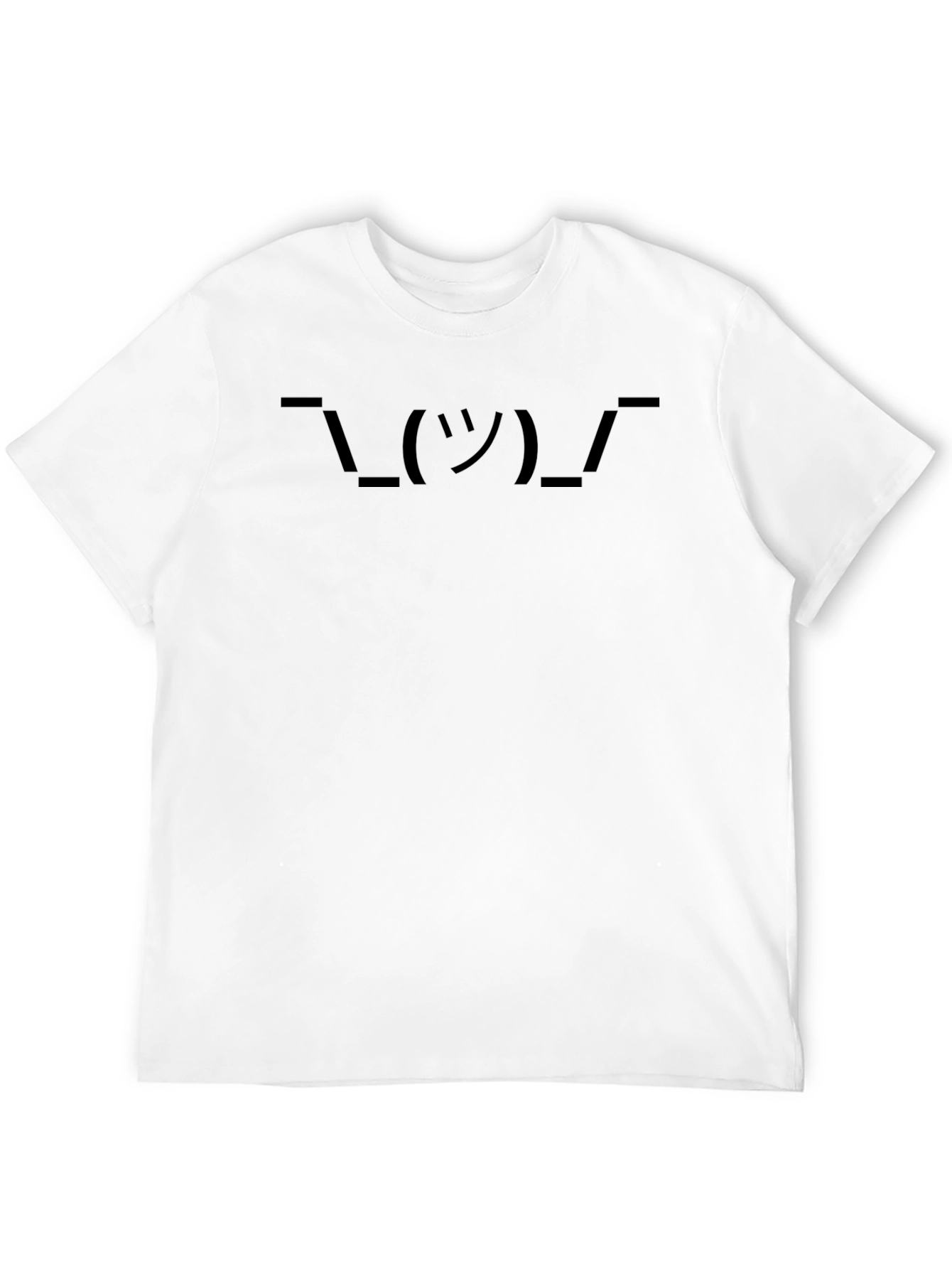 Shrug Emoji Graphic Tee - Classic Black