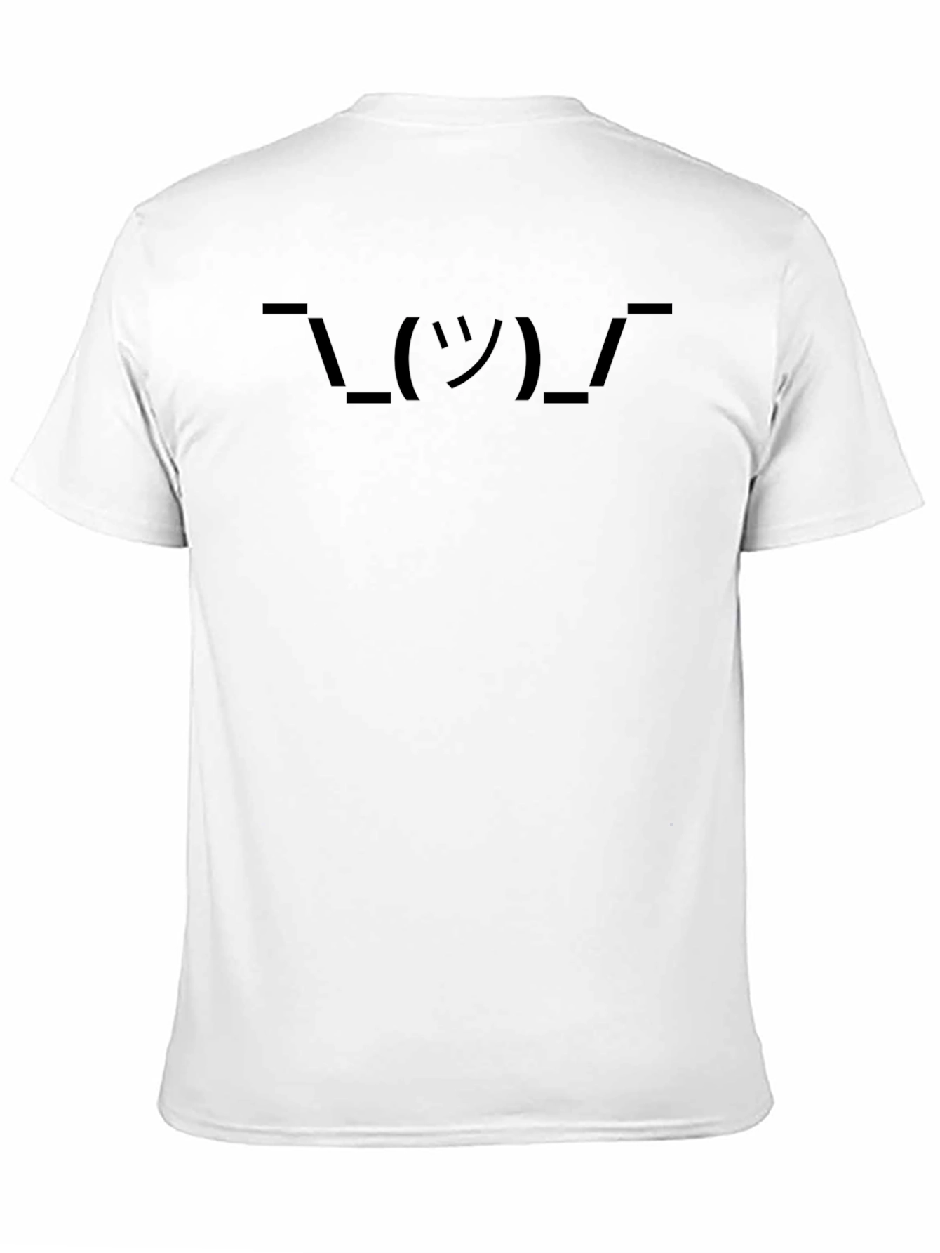 Shrug Emoji Graphic Tee - Classic Black