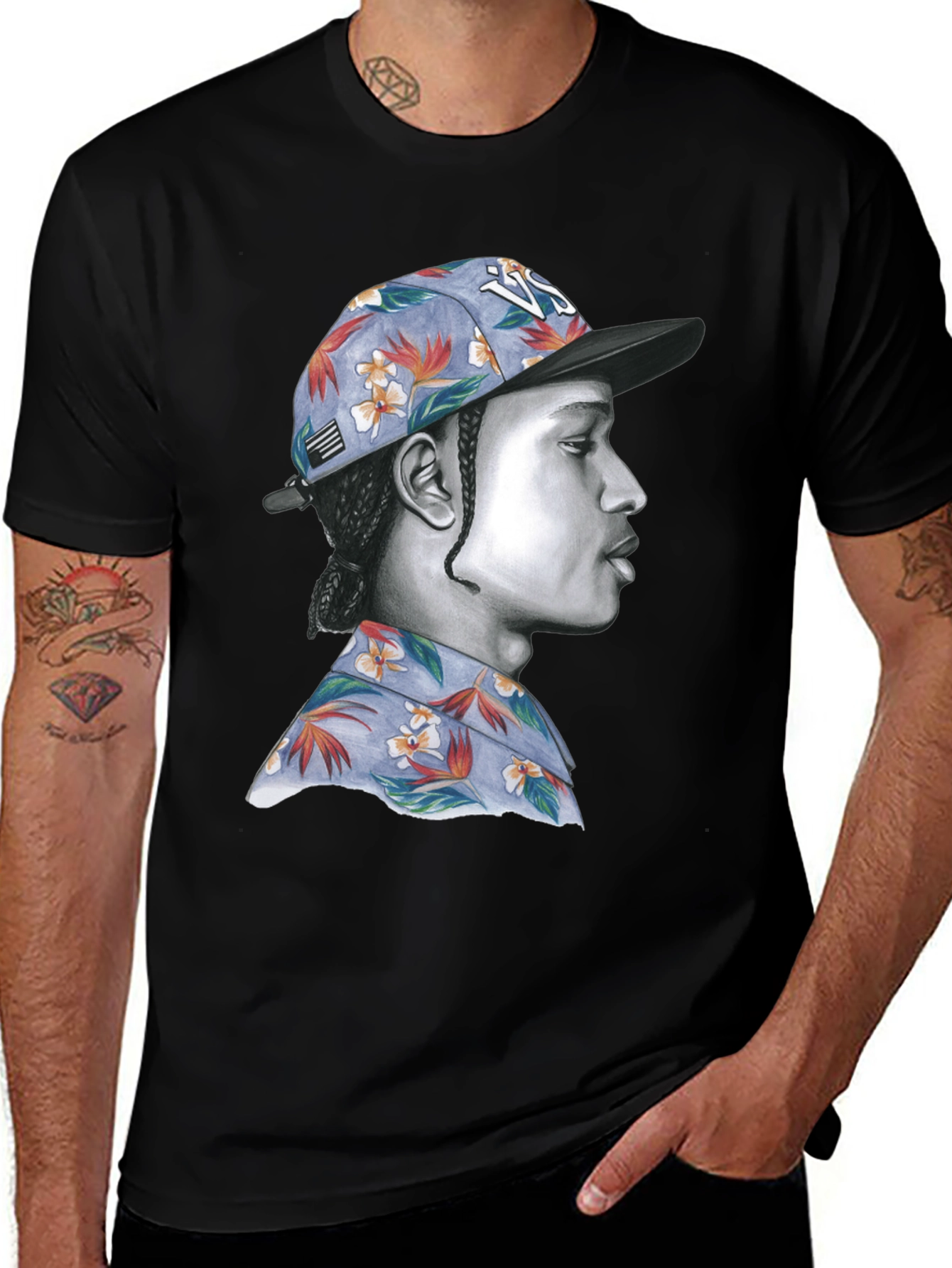 A$AP Rocky Portrait T-Shirt - Graphic Tee