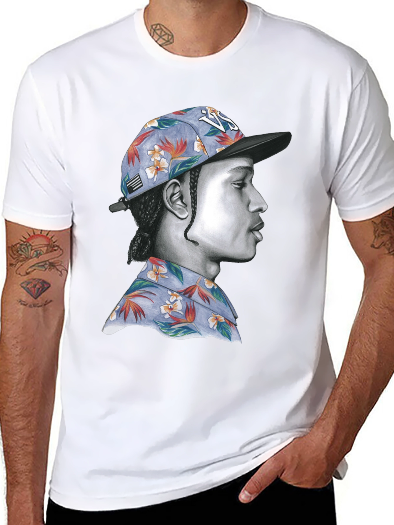 A$AP Rocky Portrait T-Shirt - Graphic Tee
