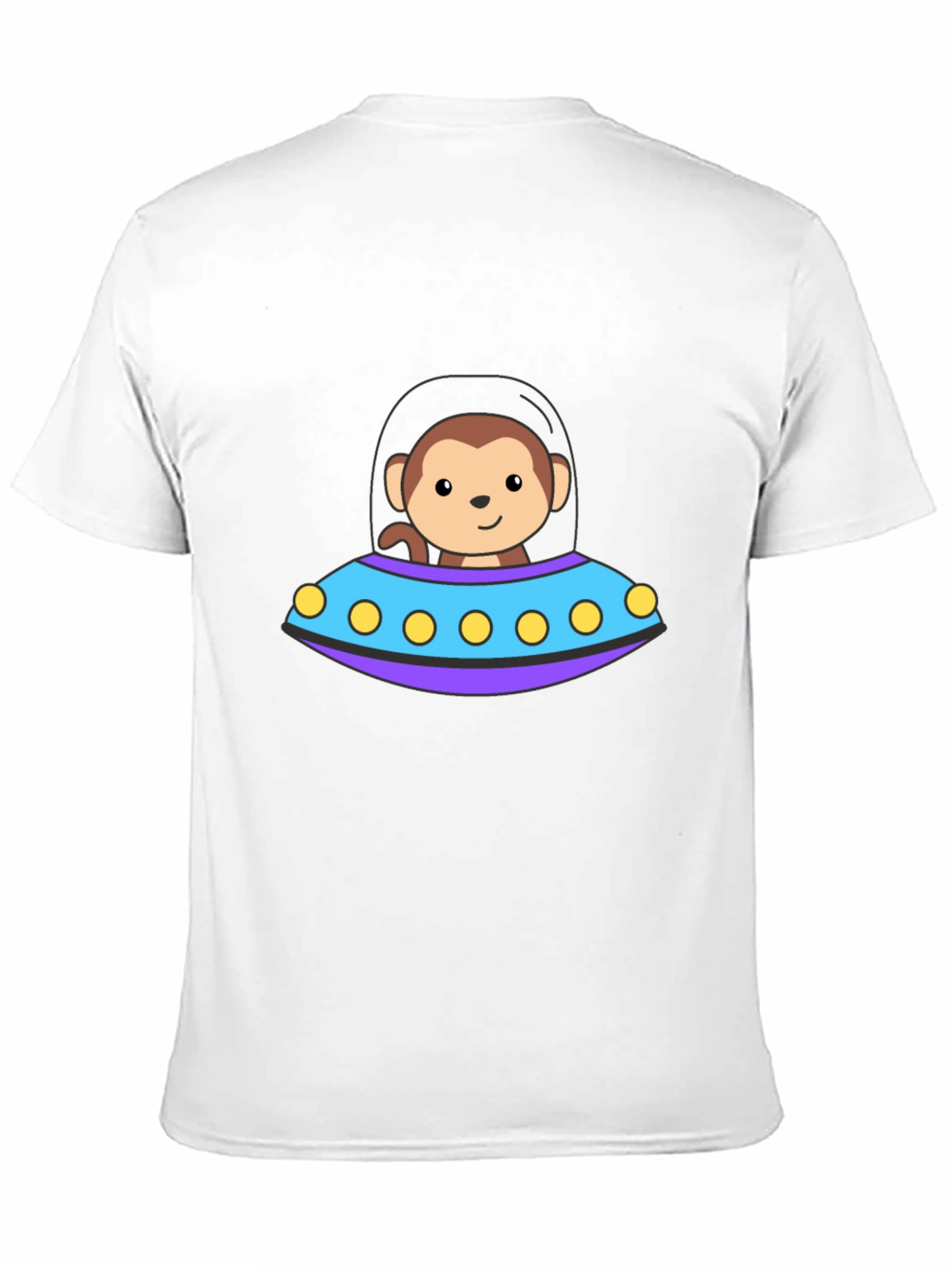 Monkey UFO T-Shirt - Cute Alien Space Design