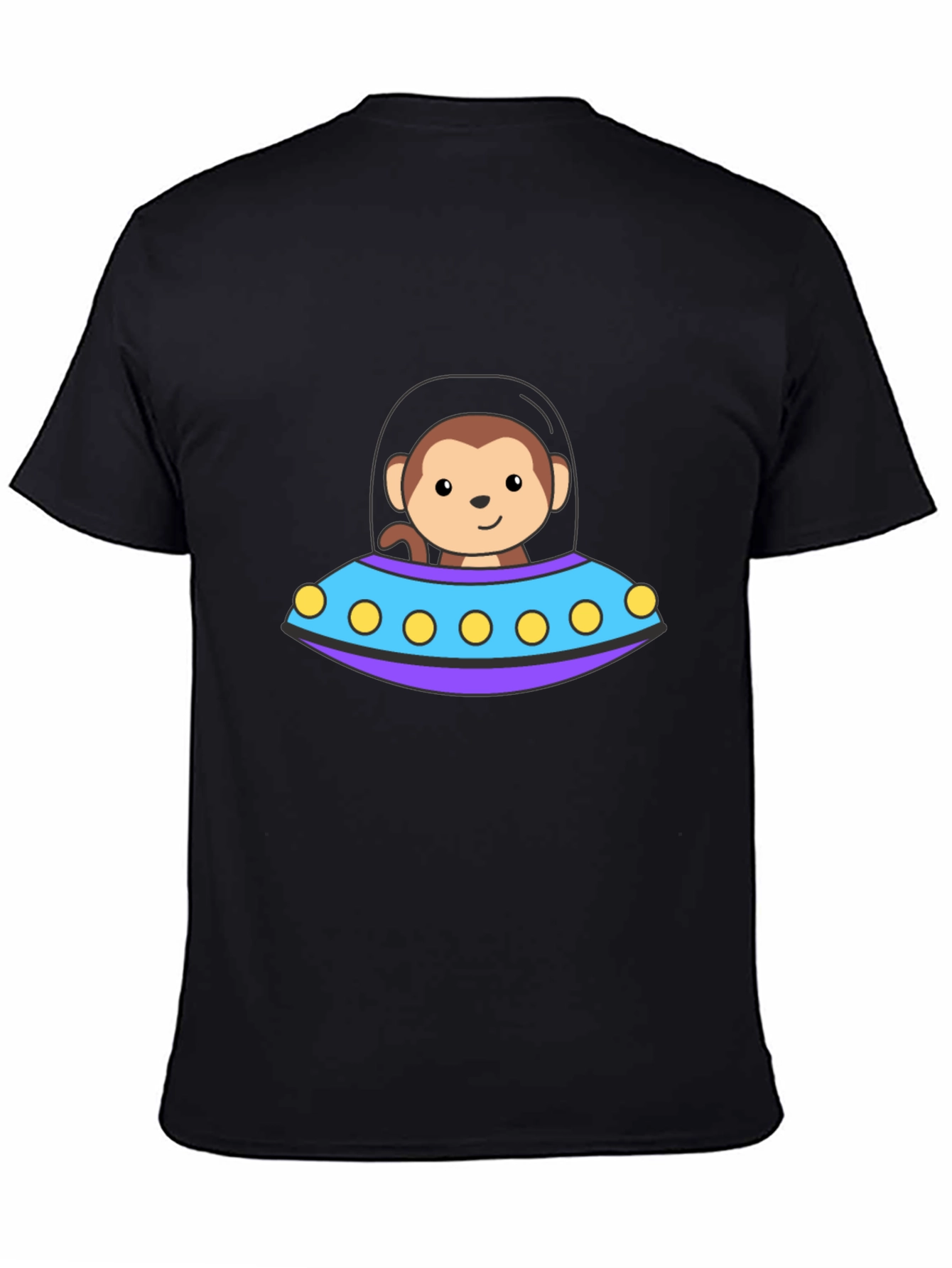 Monkey UFO T-Shirt - Cute Alien Space Design