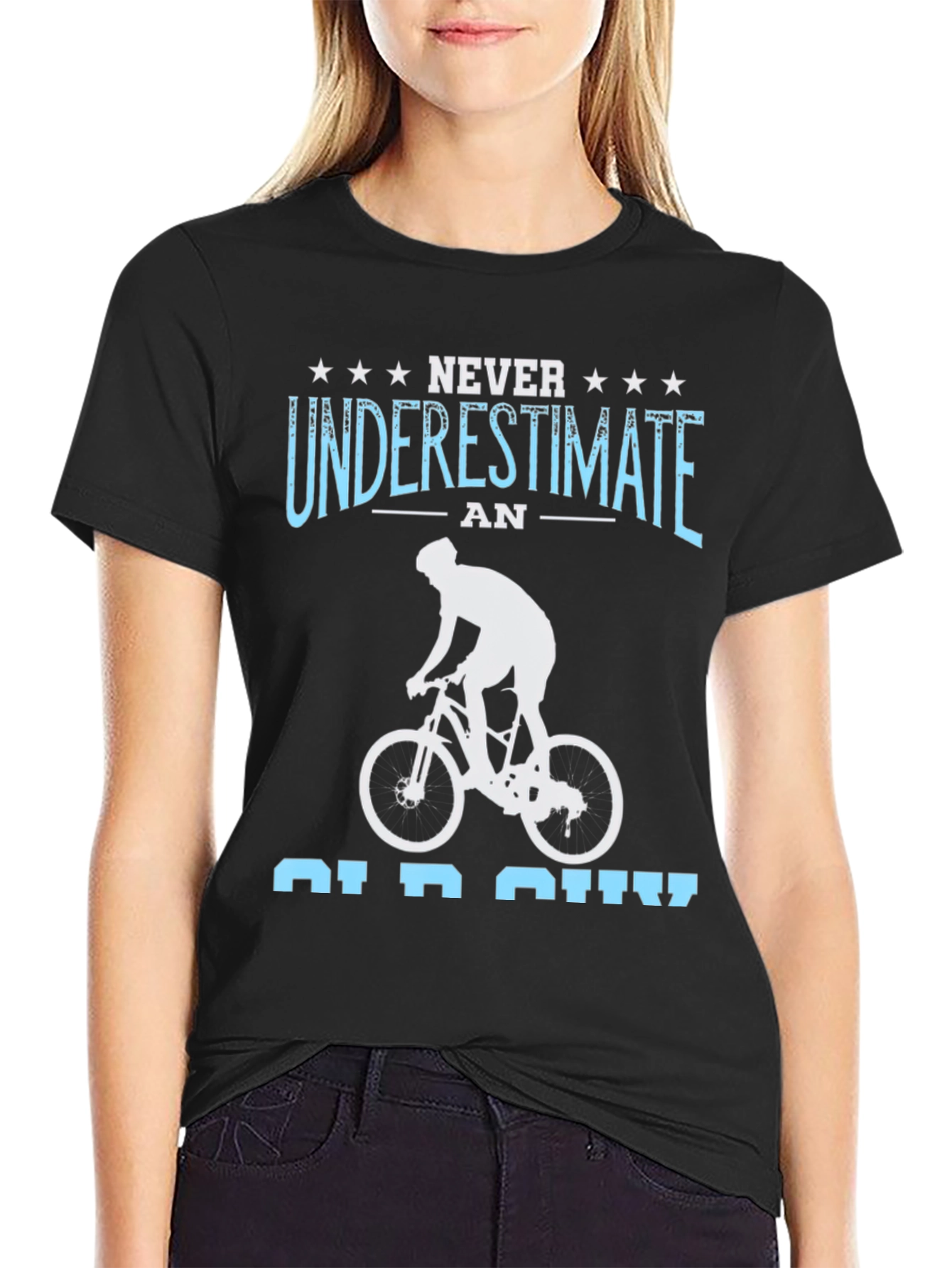 Never Underestimate an Old Guy Biking T-Shirt