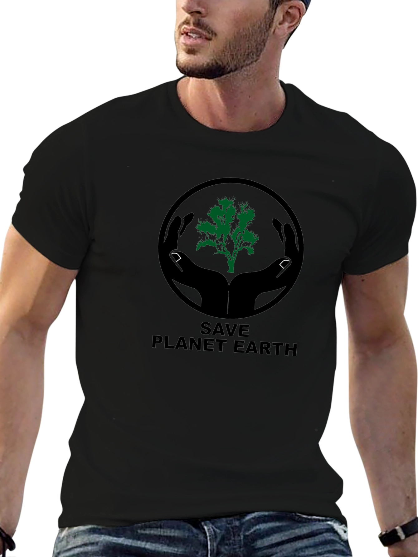 Save Planet Earth Graphic T-Shirt - Eco Friendly