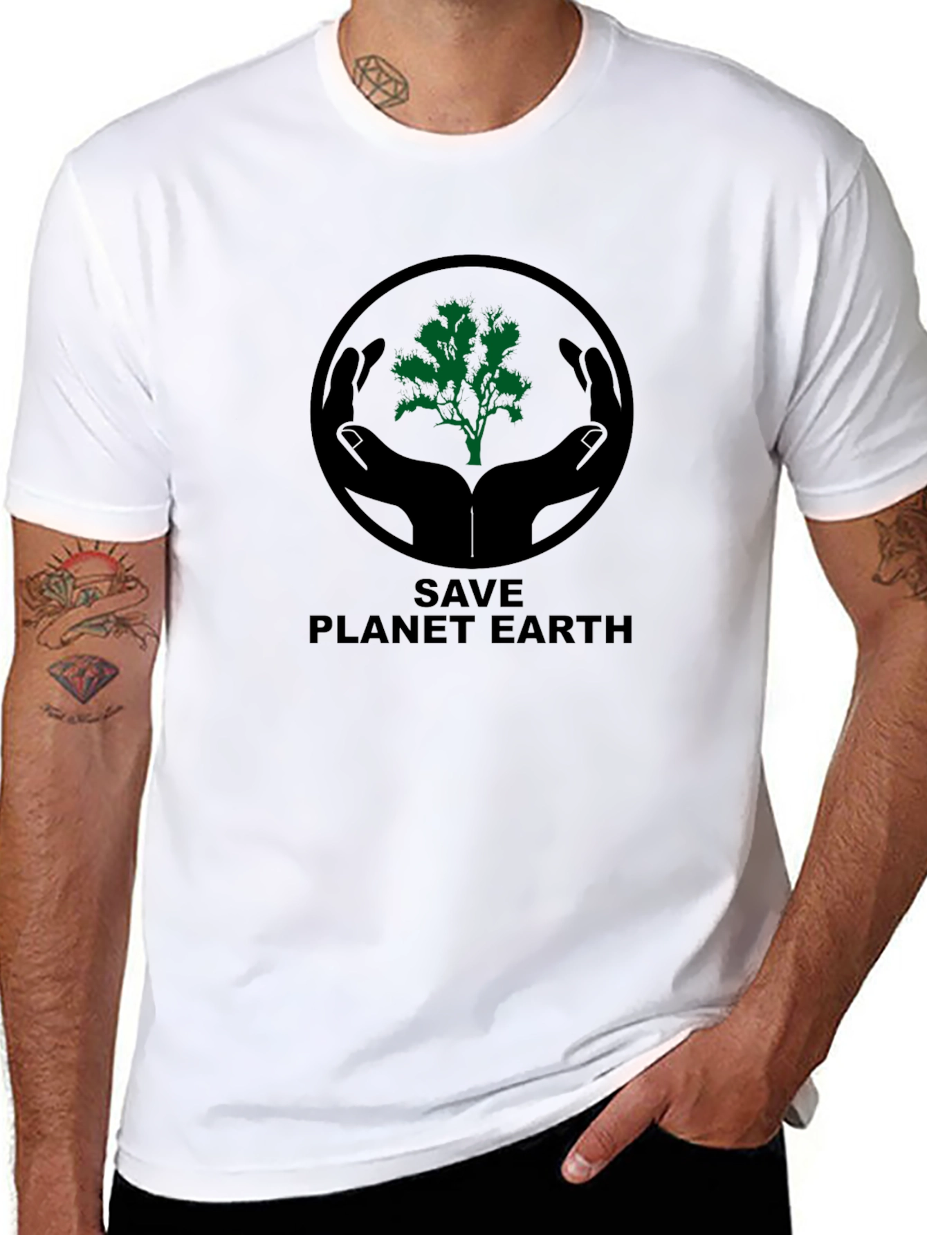 Save Planet Earth Graphic T-Shirt - Eco Friendly