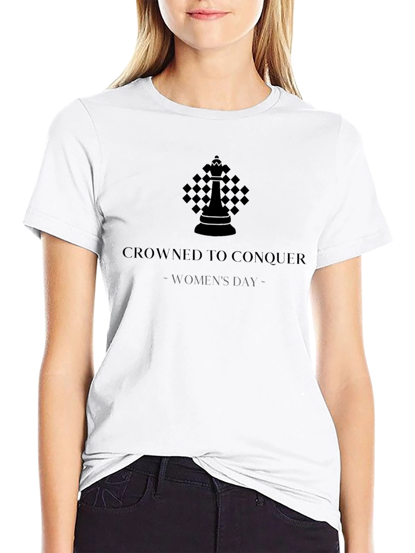 Crowned to Conquer Womens Day Graphic Tee